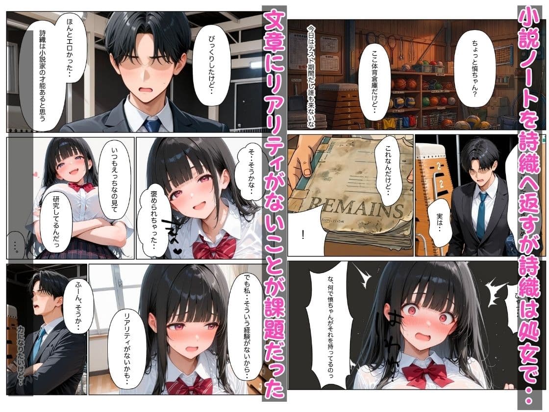 清楚だと思っていた幼馴染がエロ小説家だったので小説通りにイチャラブセックスした話 サンプル 4