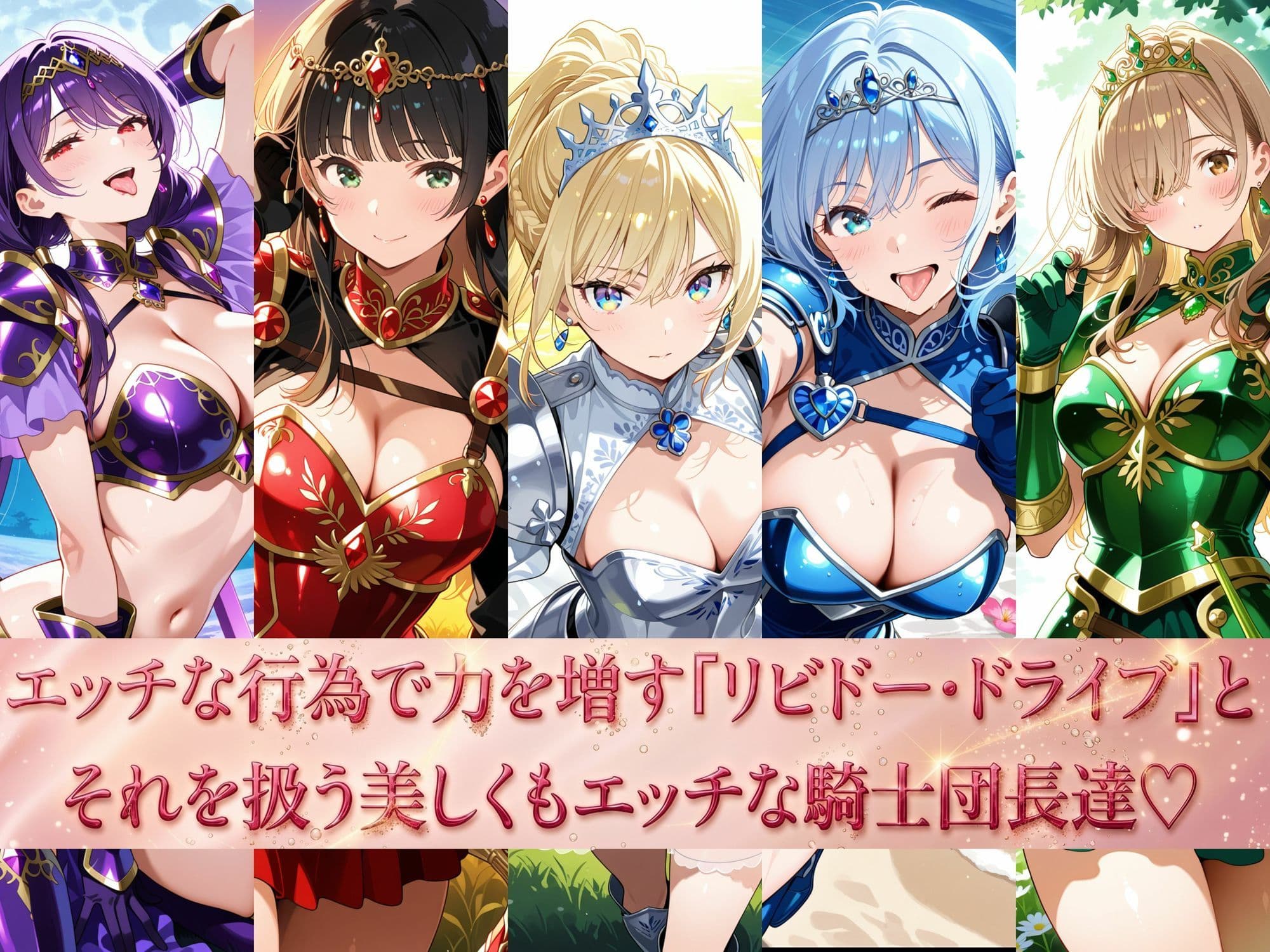 女騎士団長 どすけべ性交録 Vol.1:気高き王女のお漏らしメス堕ちせっくしゅ(はーと) サンプル 2
