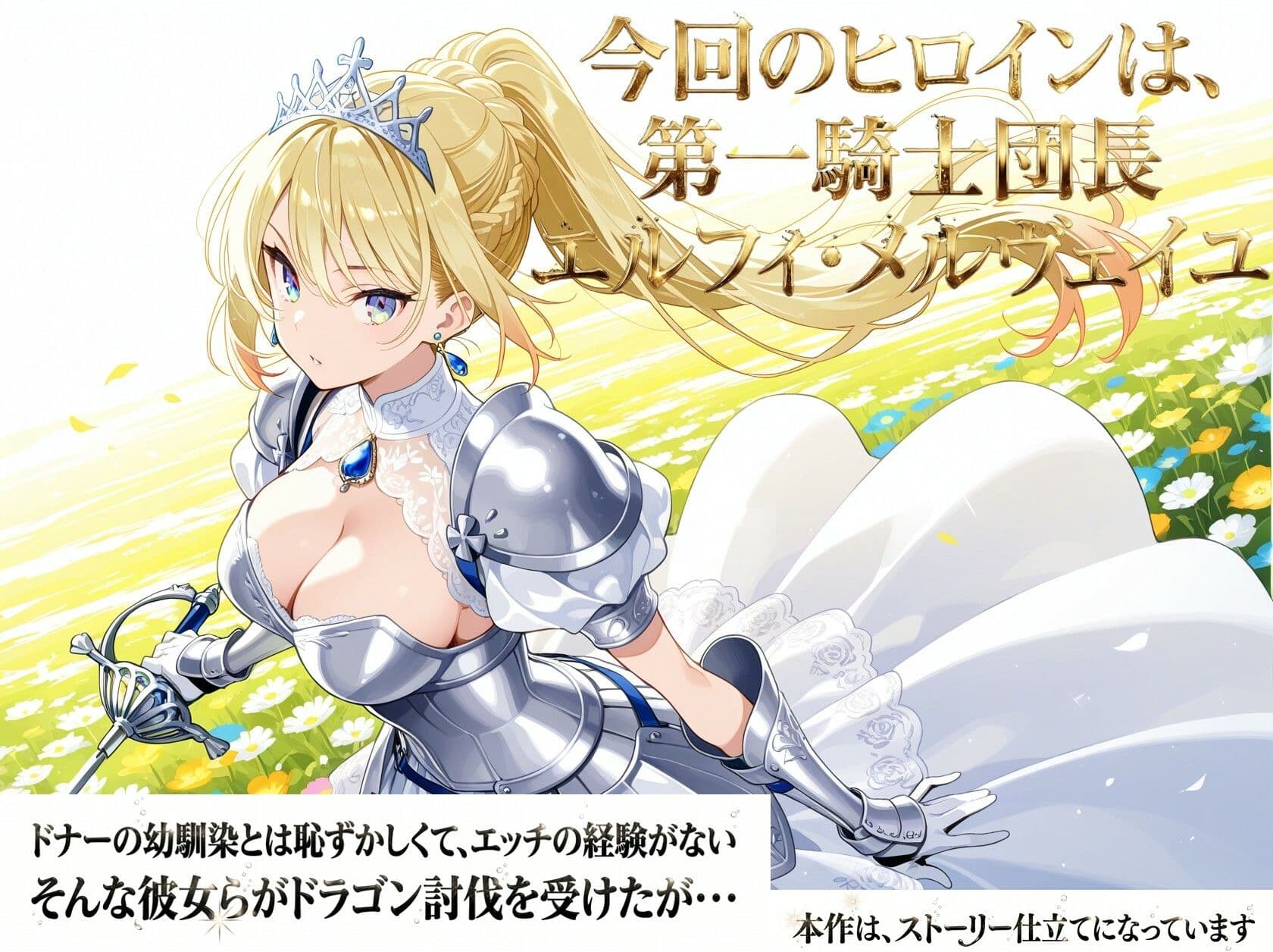 女騎士団長 どすけべ性交録 Vol.1:気高き王女のお漏らしメス堕ちせっくしゅ(はーと) サンプル 3