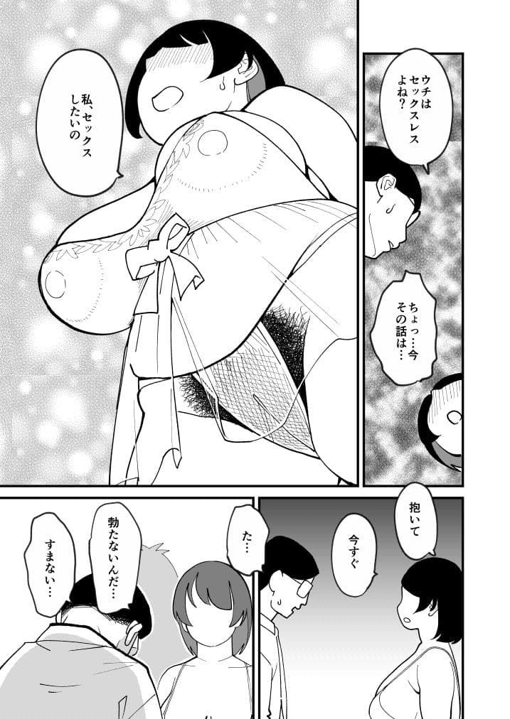 30ページ後に挿入される欲求不満ぽっちゃりおばさん サンプル 8