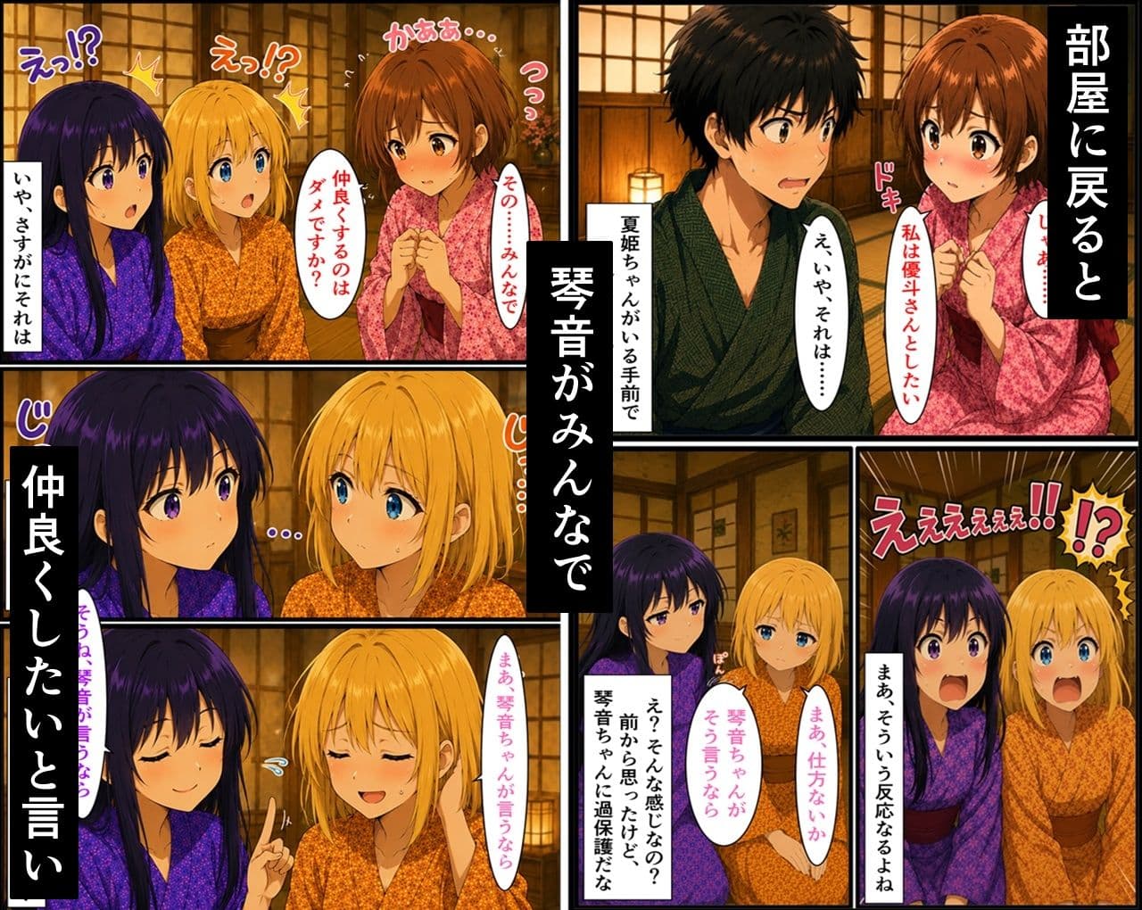 無防備すぎる同級生に、理性が追いつかなかった話 第14話「秋色の温泉旅行」 サンプル 4