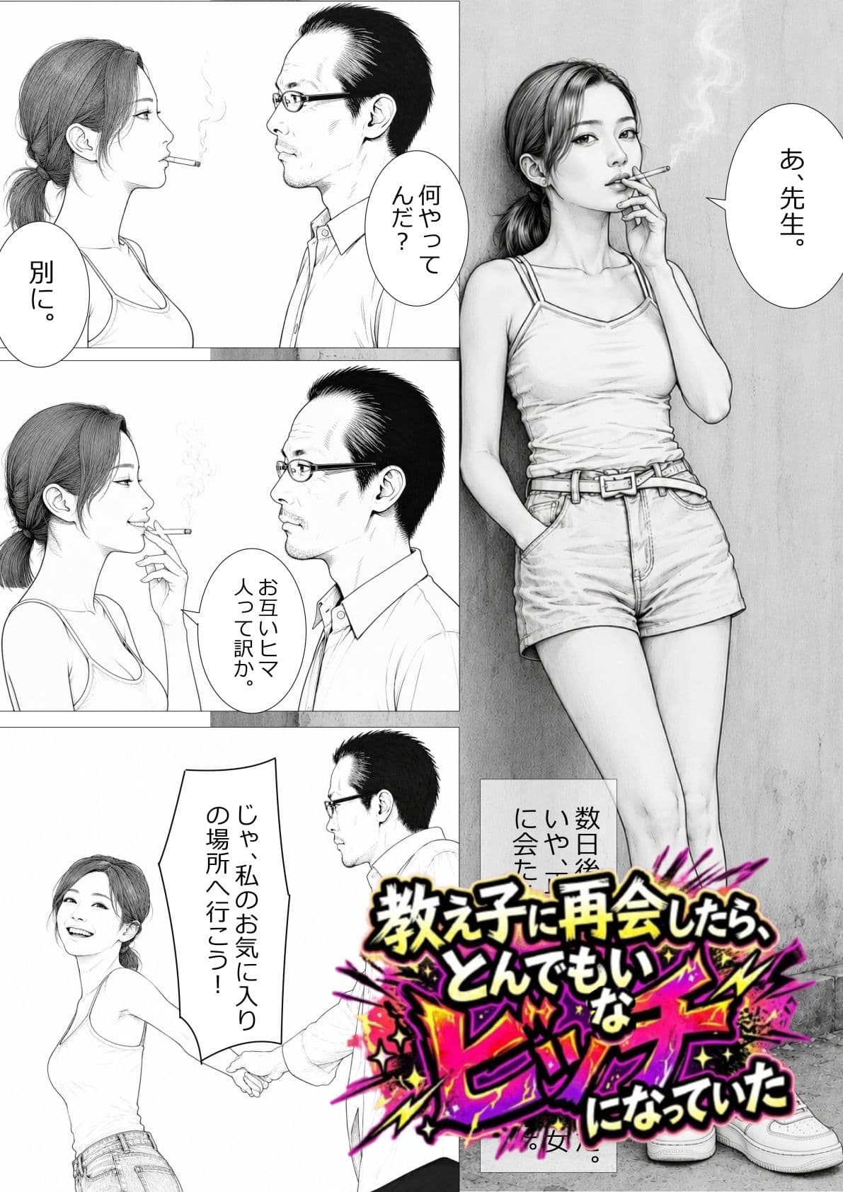 教え子に再会したら、とんでもないビッチになっていた サンプル 1