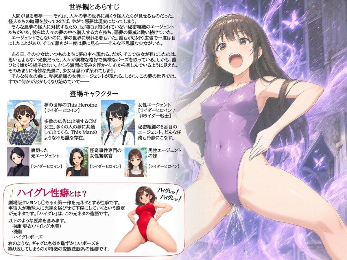 特撮ヒロインがハイグレ堕ちしちゃう！ 〜夢の世界のThis Heroine〜 サンプル 6