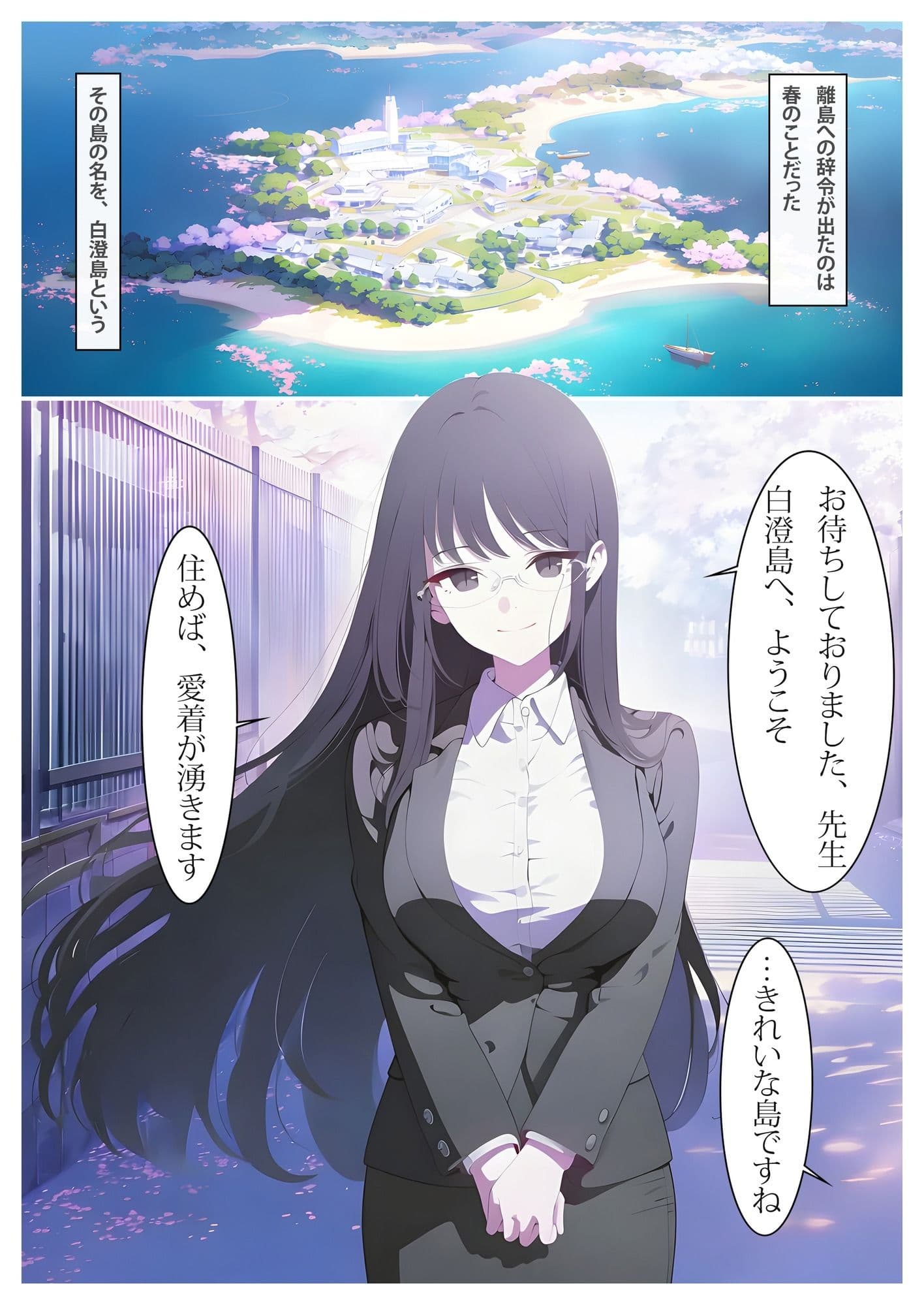 お清楚女教師の研修記録〜白澄島の当たり前〜 サンプル 1