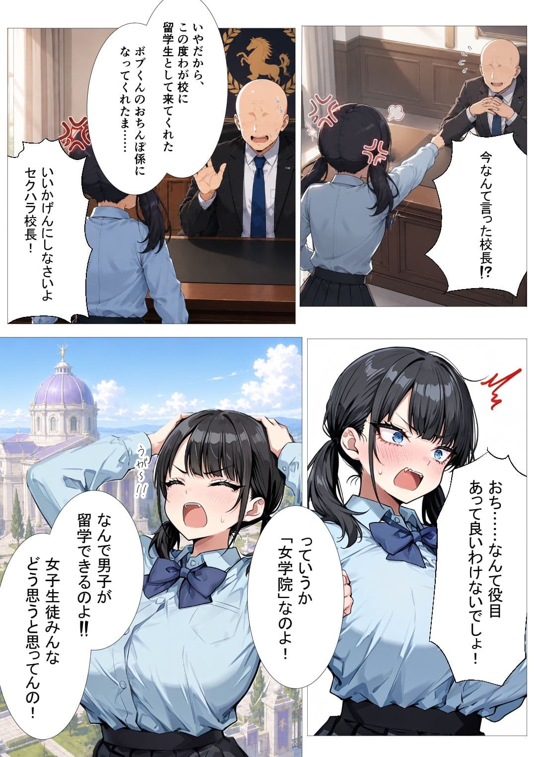 黒濁の華-黒人留学生に嬲られる才女- サンプル 2