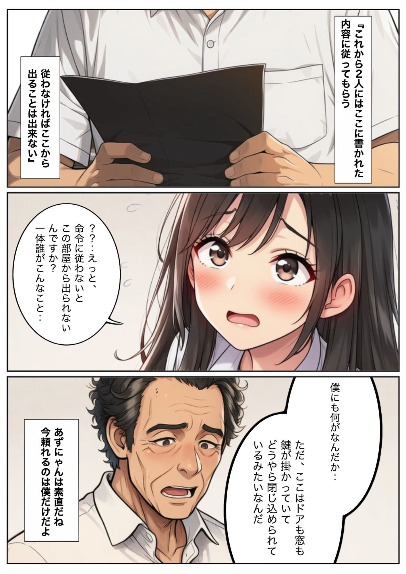 純情女子校生が冴えないおじさん教師に騙され恥じらいセックス サンプル 1
