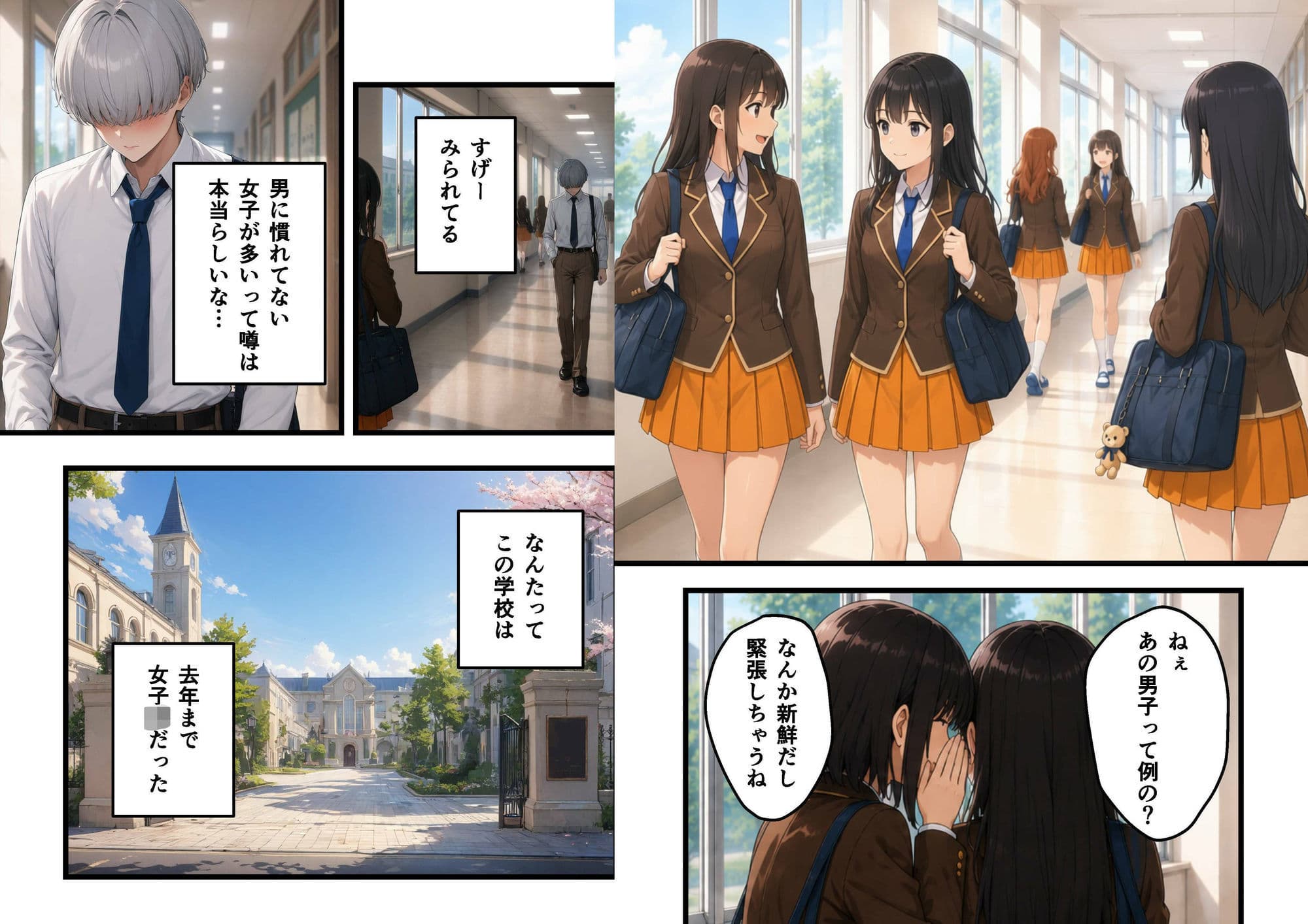 女子校に青一点 サンプル 1