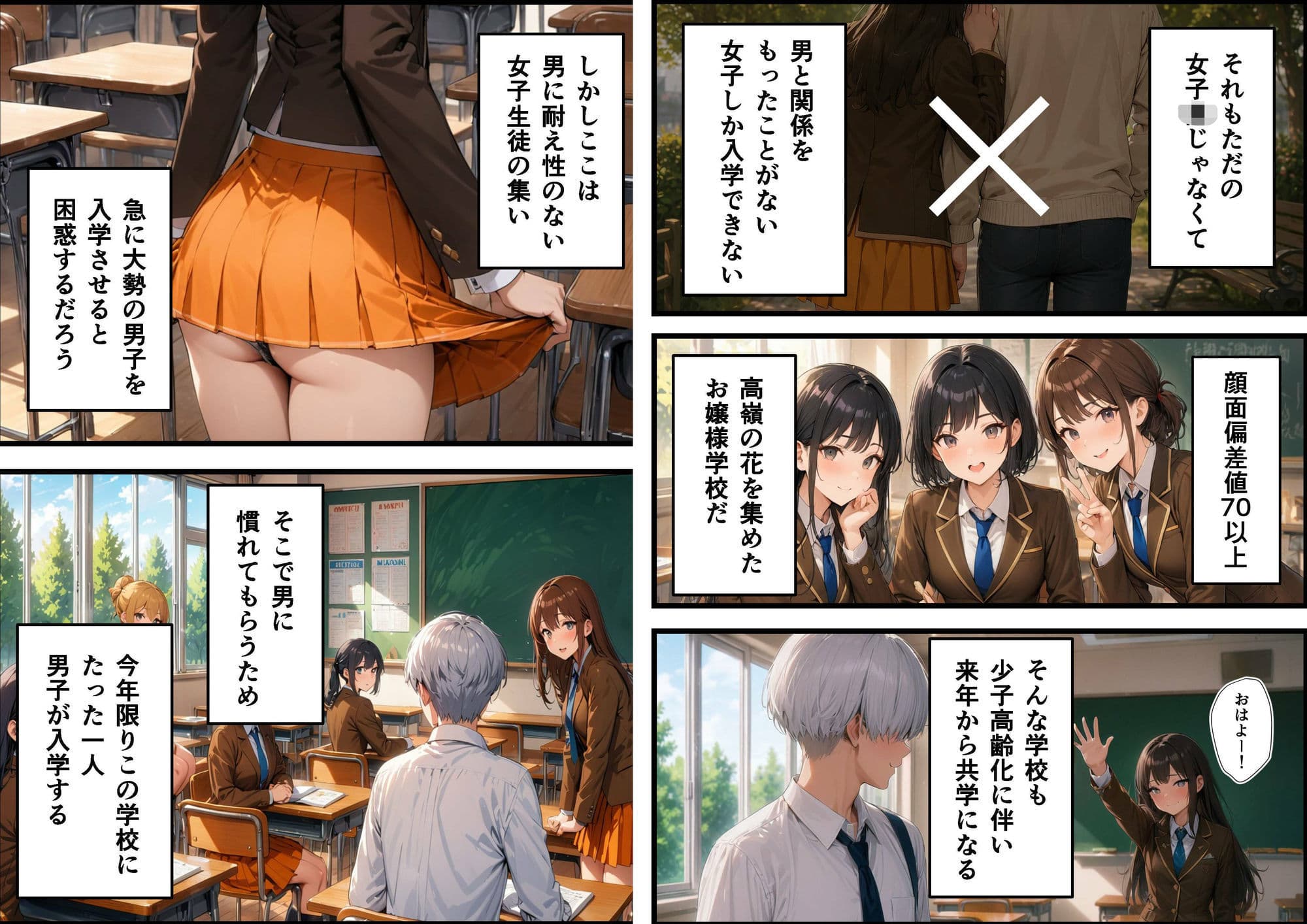 女子校に青一点 サンプル 2
