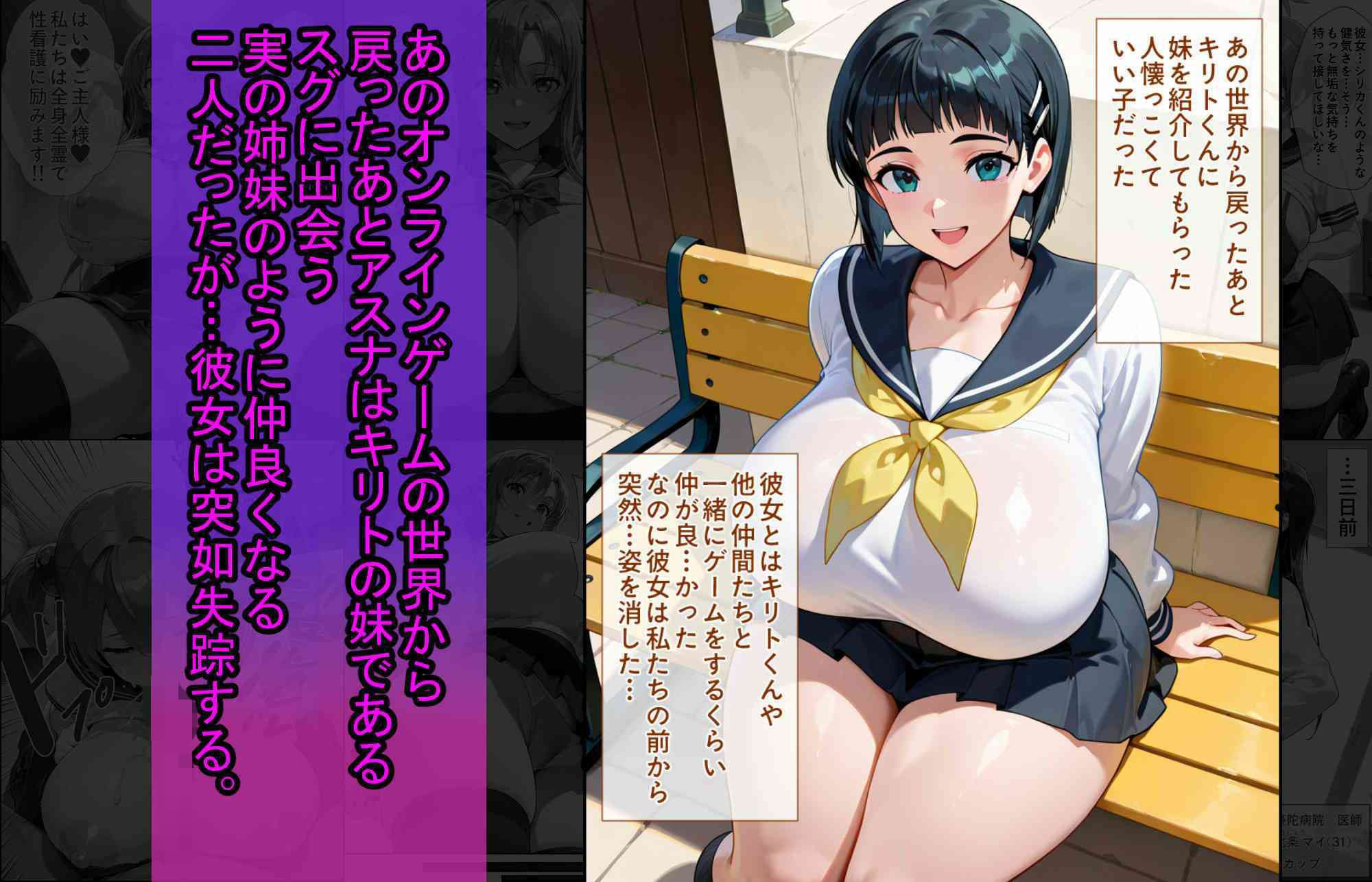 爆乳J●  アスナちゃんが巨根おじさんに寝取られる  話14 サンプル 3