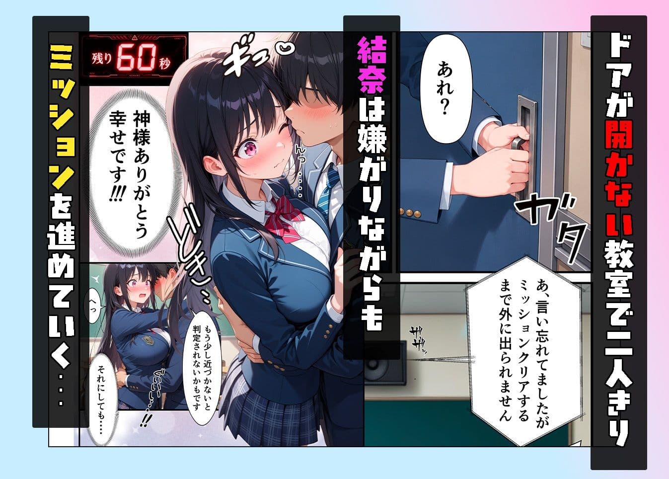 俺を嫌っているクラス1美少女とセックスしないと出られない部屋で中出ししまくった話 サンプル 4