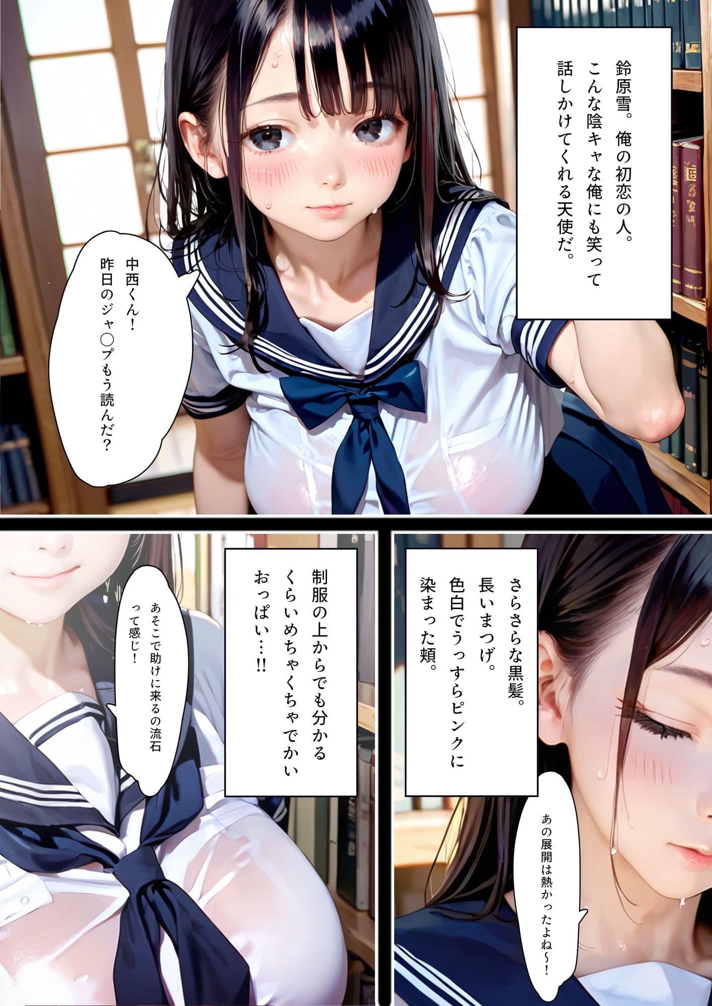 【本編25P+おまけ16P】初恋の美少女は教師の性奴●に堕ち、快楽を貪る サンプル 3