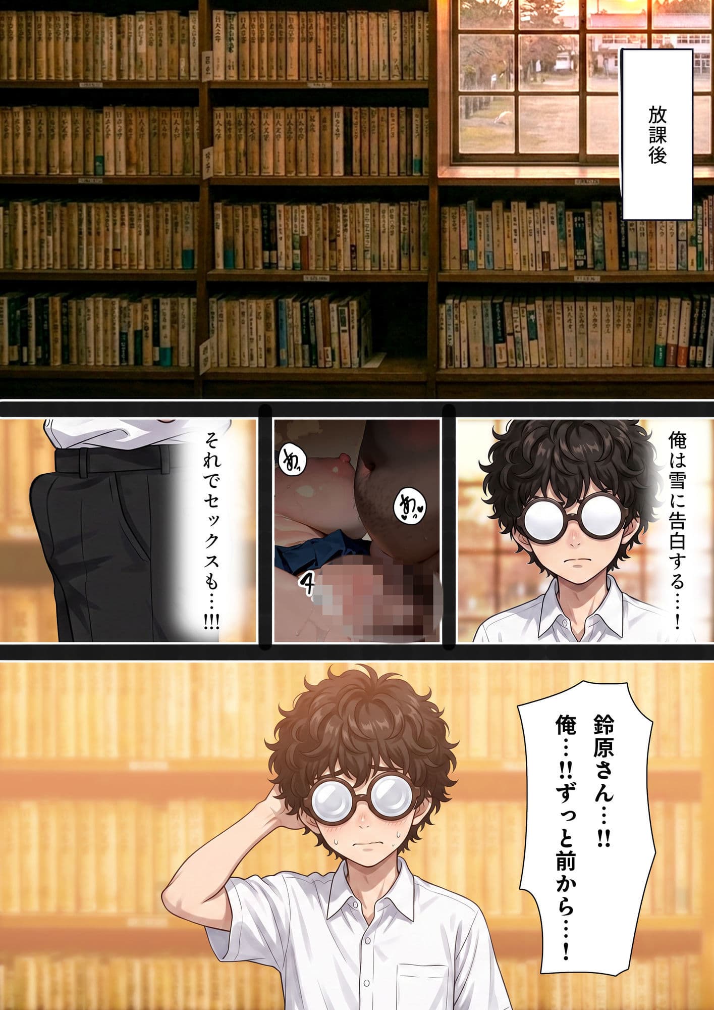【本編25P+おまけ16P】初恋の美少女は教師の性奴●に堕ち、快楽を貪る サンプル 5
