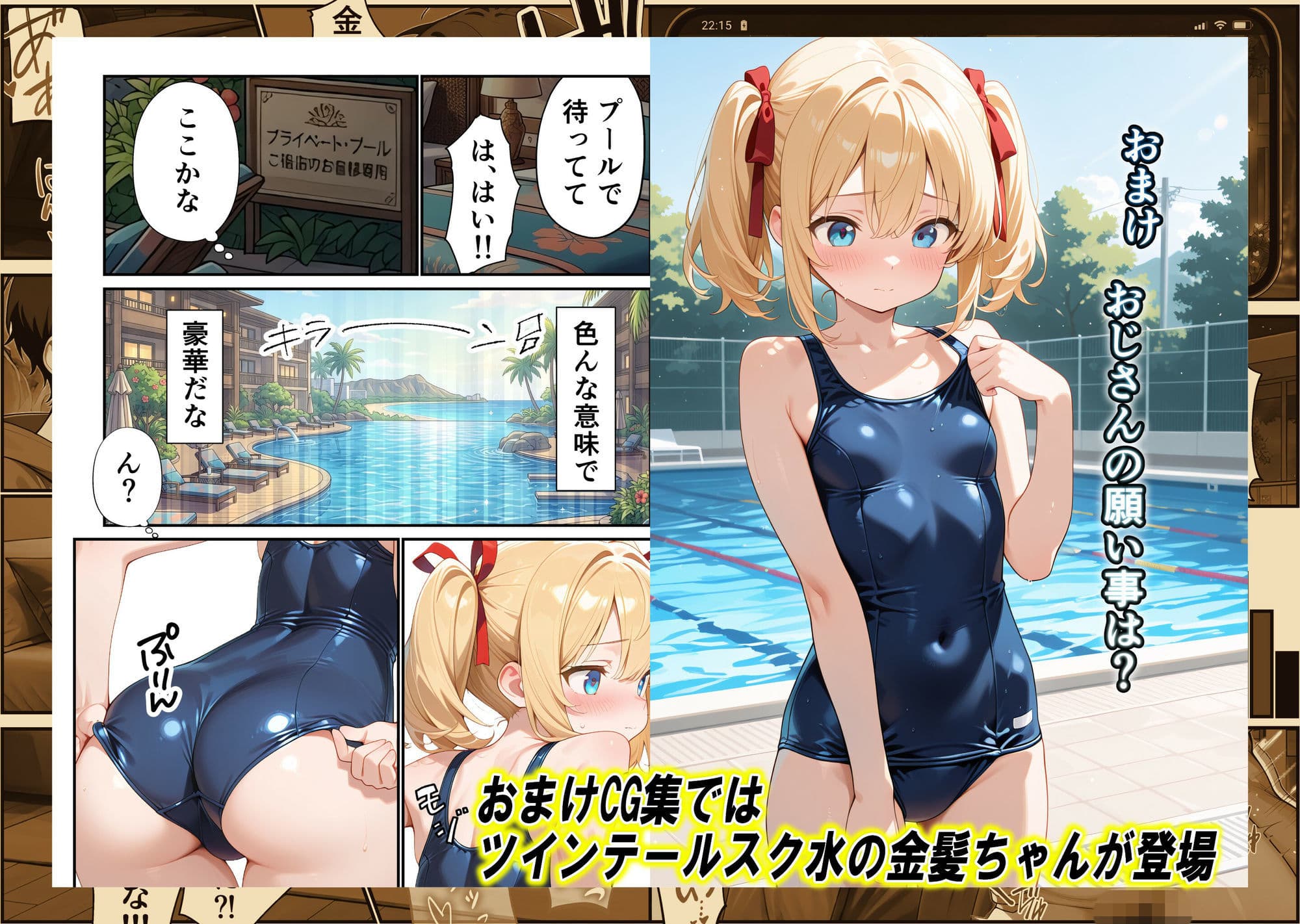 ビーチリゾートde金髪ちゃんといちゃいちゃする話 サンプル 8