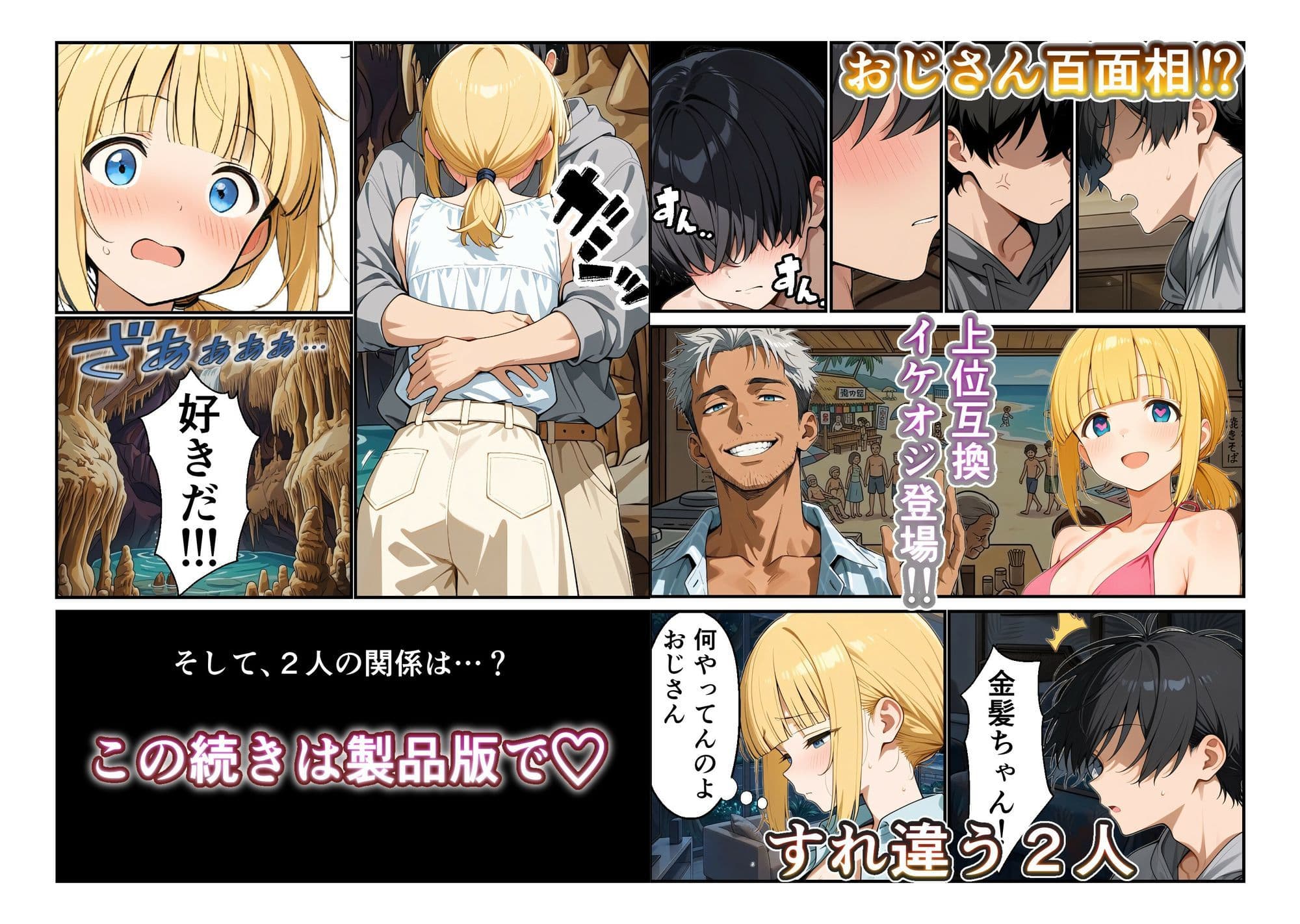 ビーチリゾートde金髪ちゃんといちゃいちゃする話 サンプル 10