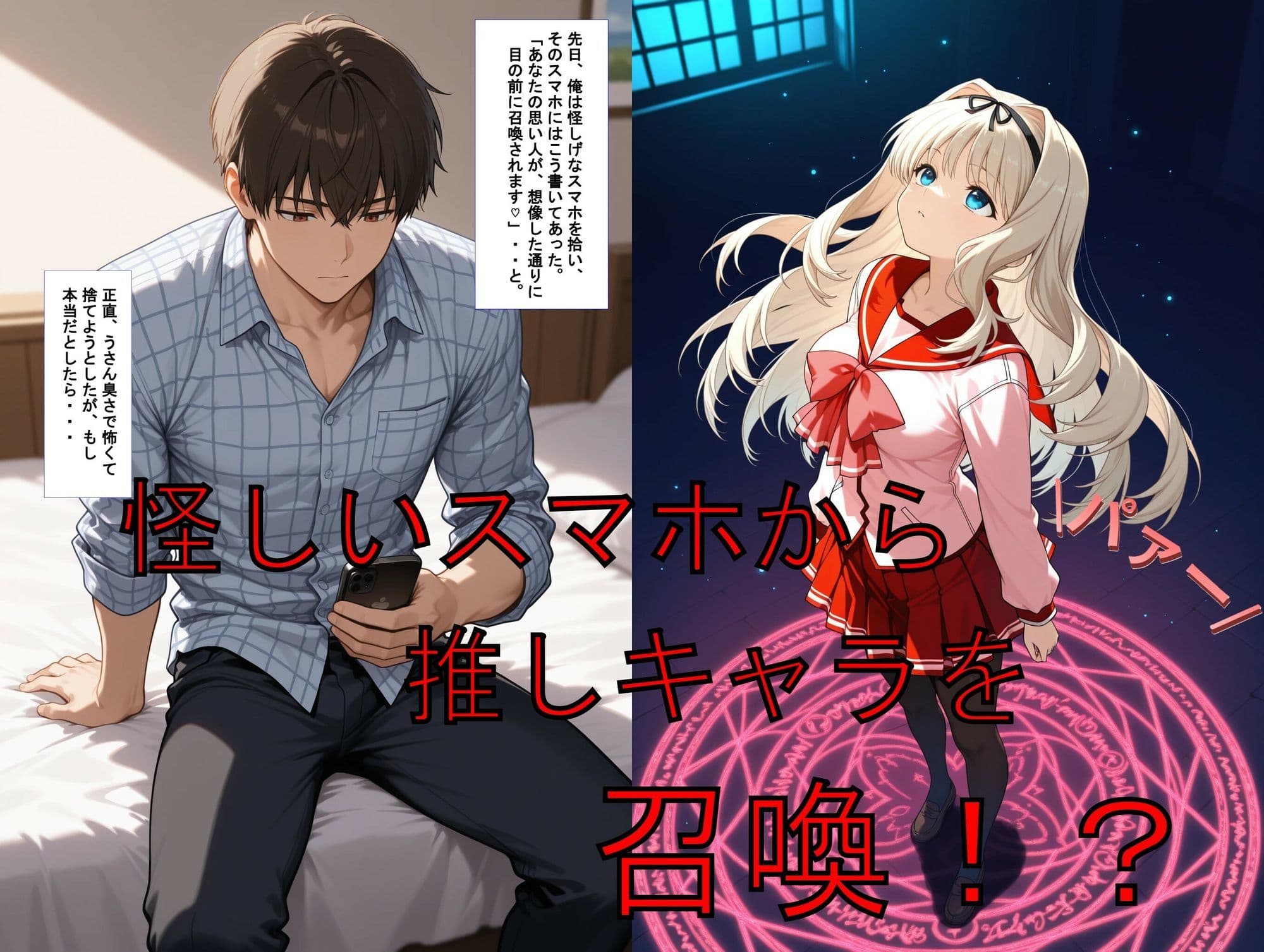 推しキャラ召喚した俺! 無知で健気な先輩と甘美で最高なエッチを 〜久〇川 ささら〜 サンプル 1