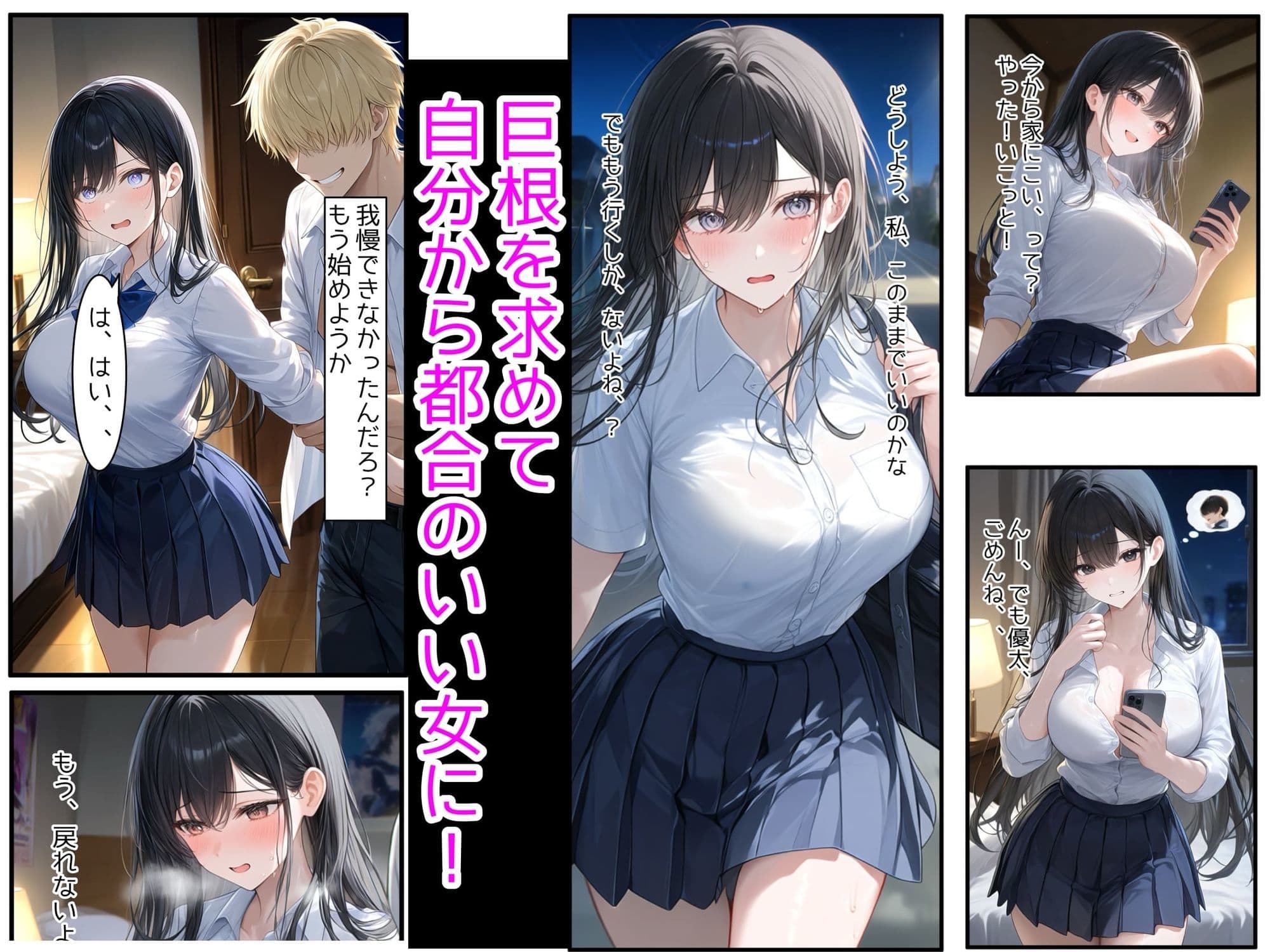 妹の彼氏にNTRされた爆乳J●の姉〜制服のまま絶倫巨根で子宮を突かれ孕ませイキ狂った記録〜 サンプル 5