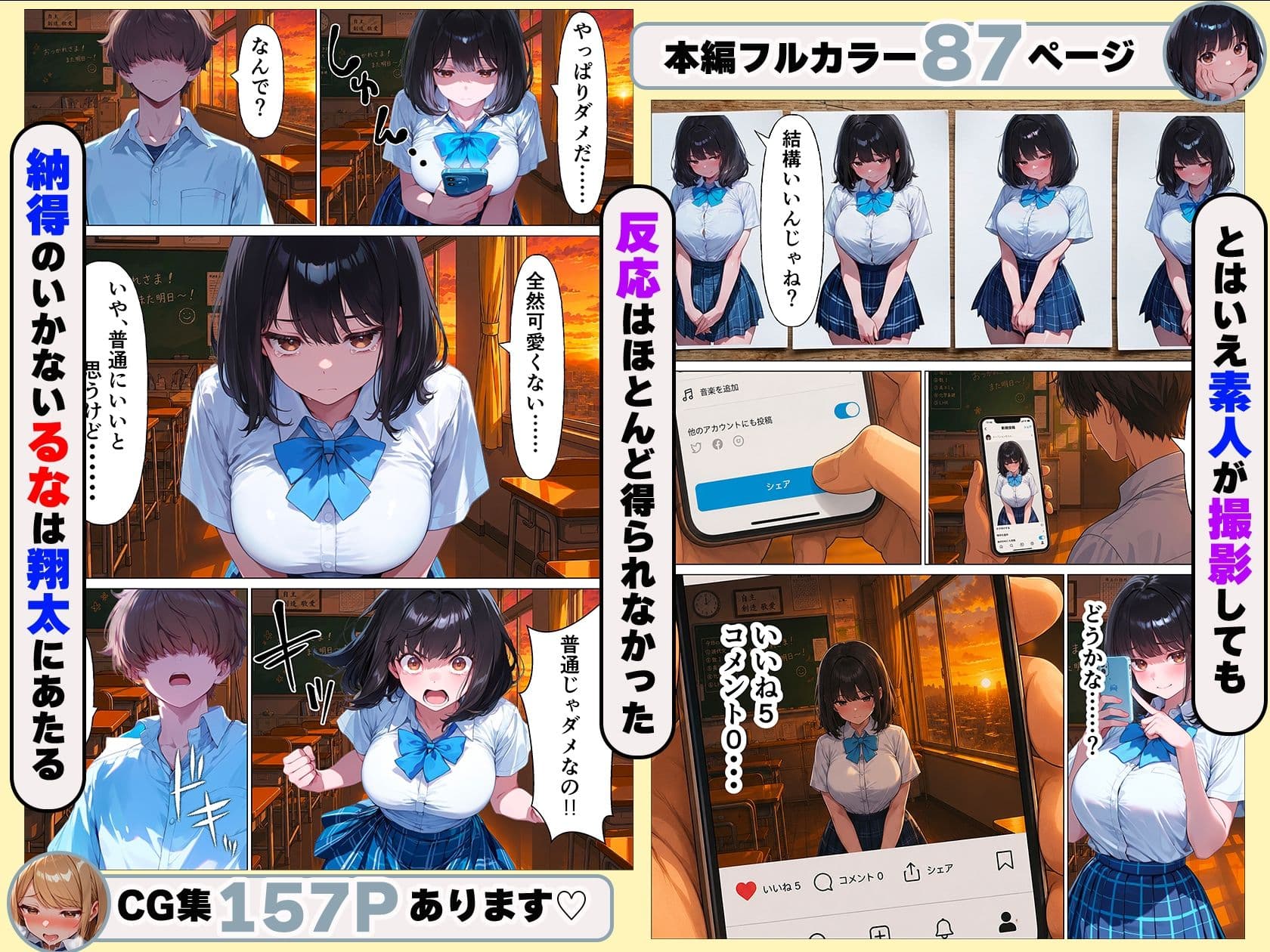 元地味だった幼馴染ギャルが人気インフルエンサーになっても俺とイチャラブセックスする話 サンプル 4