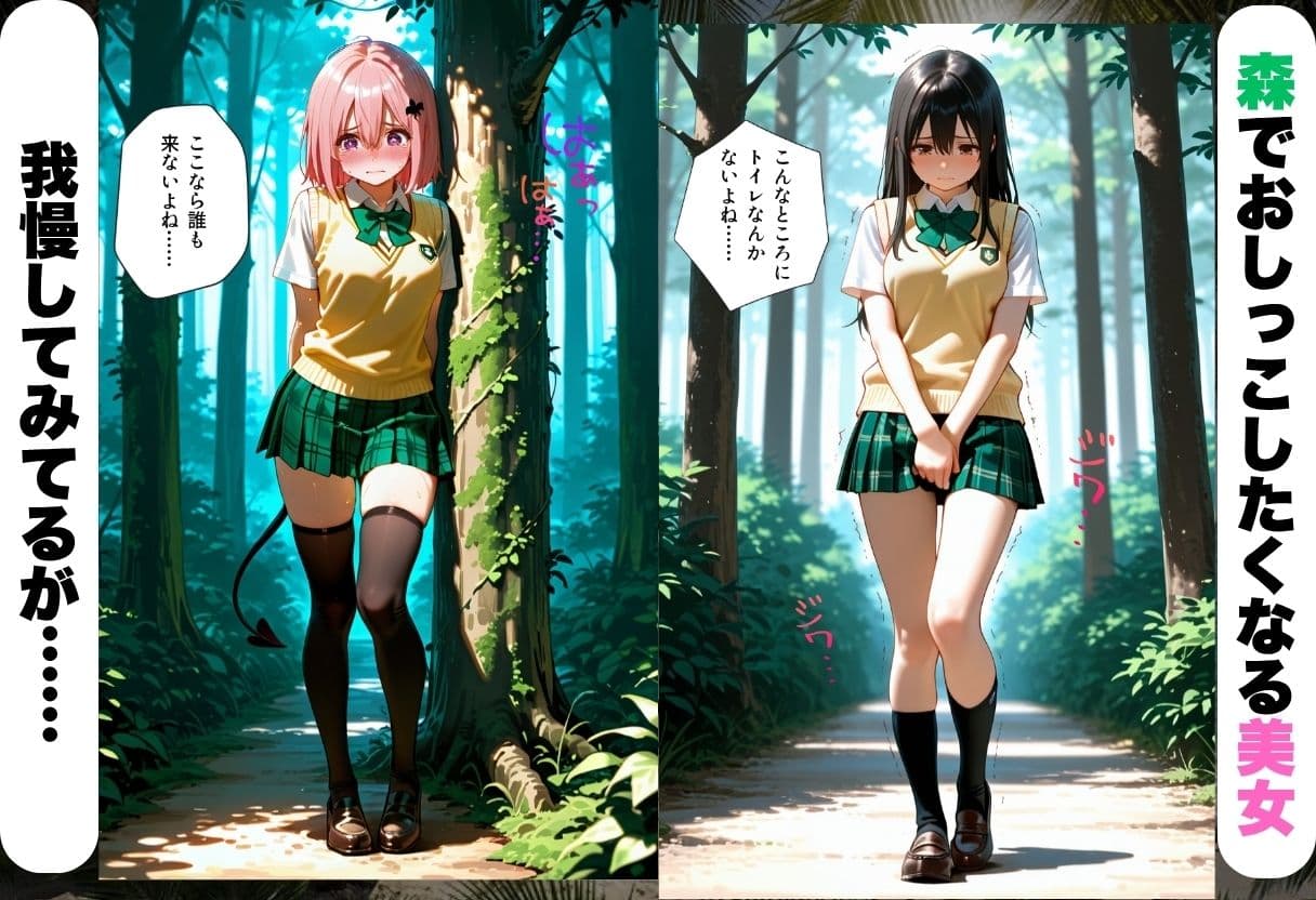 野外お漏らしレ〇プ 深い森の中で子宮壊れるまでイキ狂うト〇ブル・ダークネス編 サンプル 1