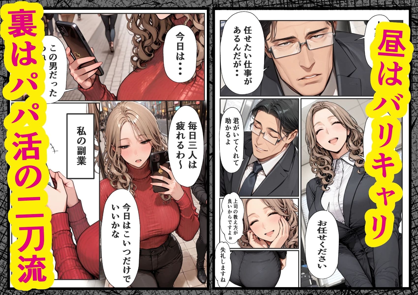 パパ活狩り。バリキャリ爆美女を全破壊する話 サンプル 2