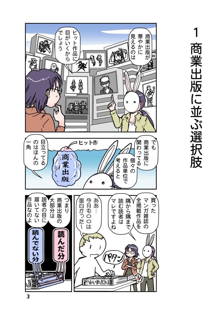 商業出版と自主出版を比較考察してみたら 創作同人電子書籍のススメ2026年 サンプル 3