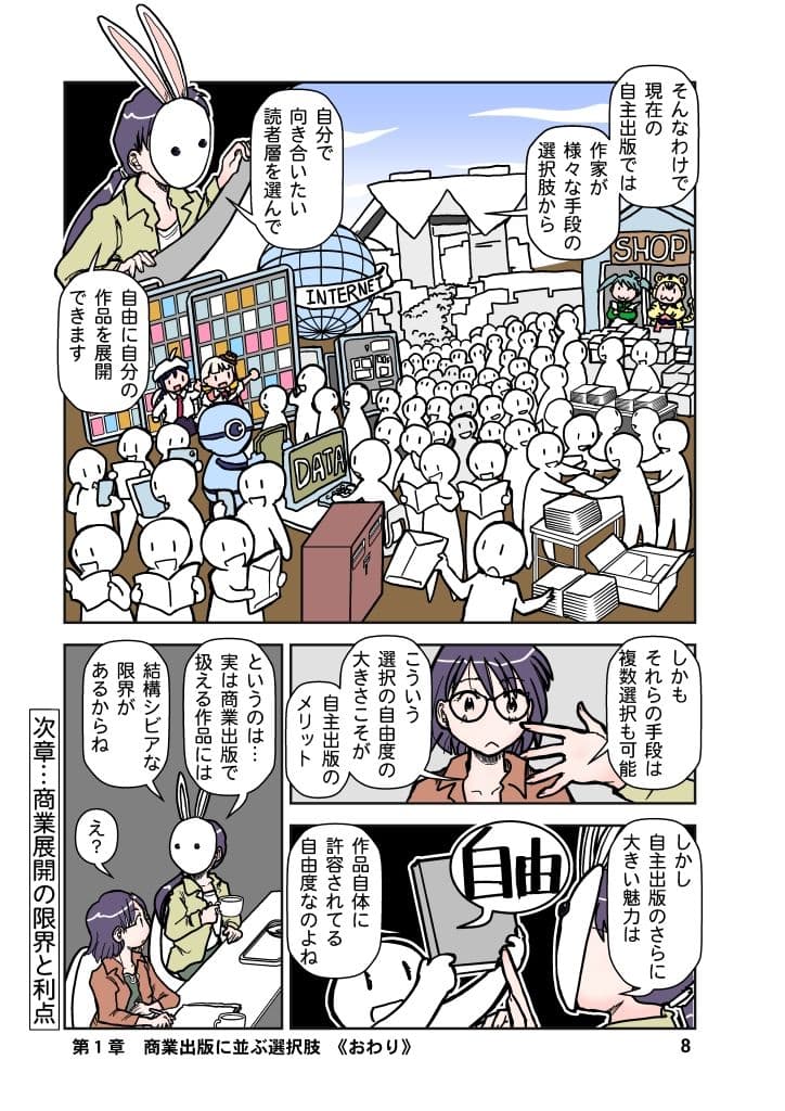 商業出版と自主出版を比較考察してみたら 創作同人電子書籍のススメ2026年 サンプル 8