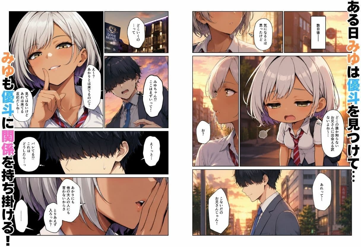 ギャル達とパパ活ハーレムセフレ化してイチャラブエッチ! サンプル 8