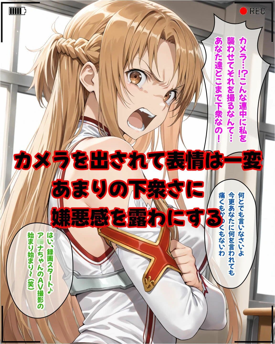 ア〇ナがカメラの前で寝取られSEX「絶対にキ〇ト君には見せないで！」 サンプル 5