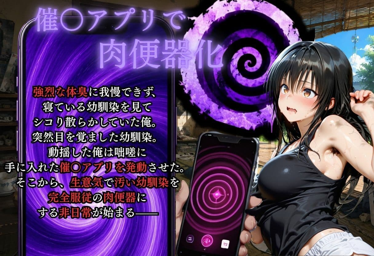 夏休みに幼馴染が泊まりにきた・・・風呂キャンを催●アプリで肉便器調教 サンプル 2