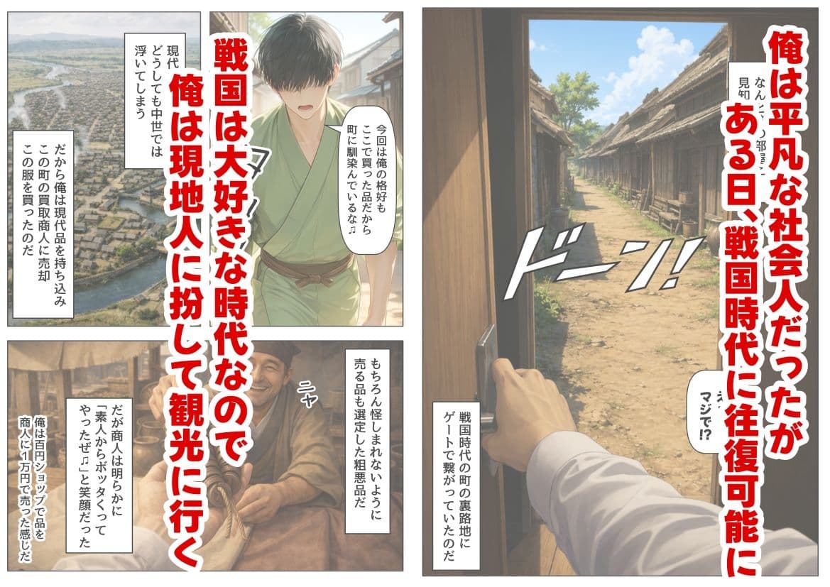 戦国時代に俺が転移したら、飯屋がエロすぎた実話 サンプル 1