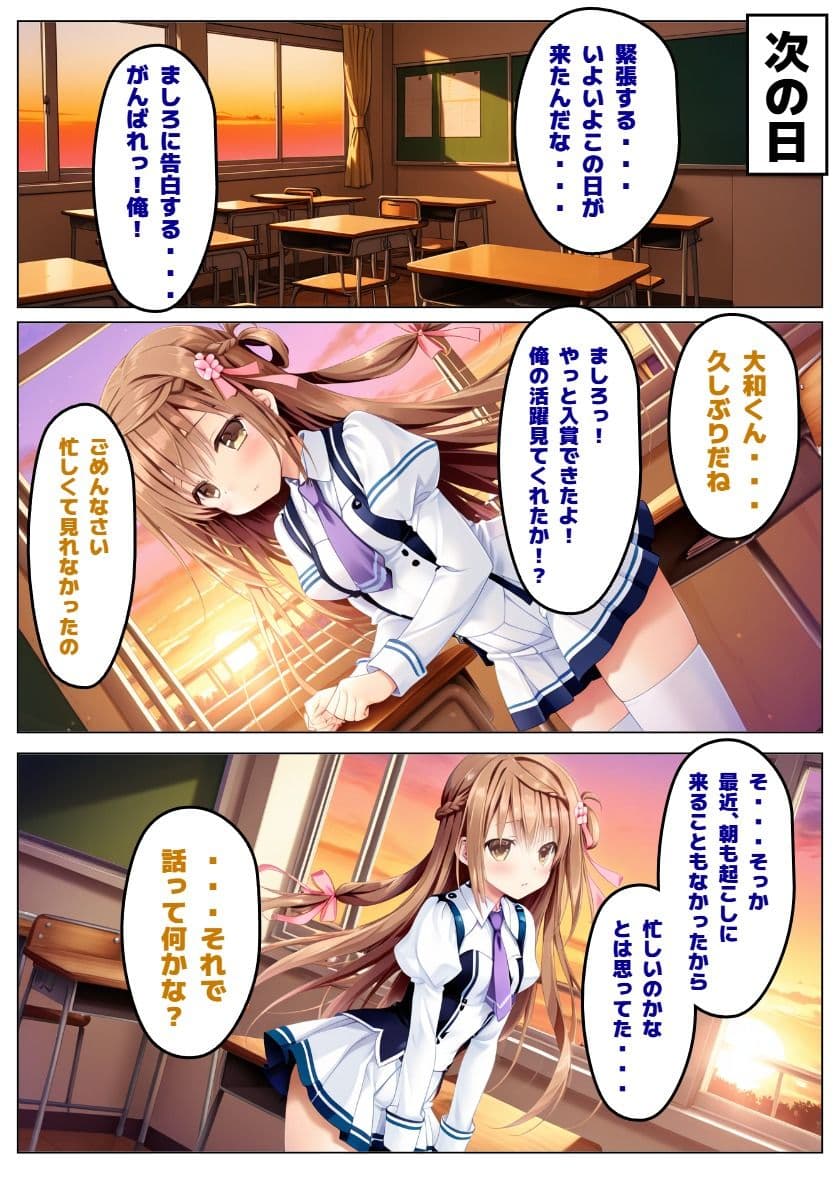 【彼女と俺の恋〇日常】ましろ色の恋は黒ずんで サンプル 7