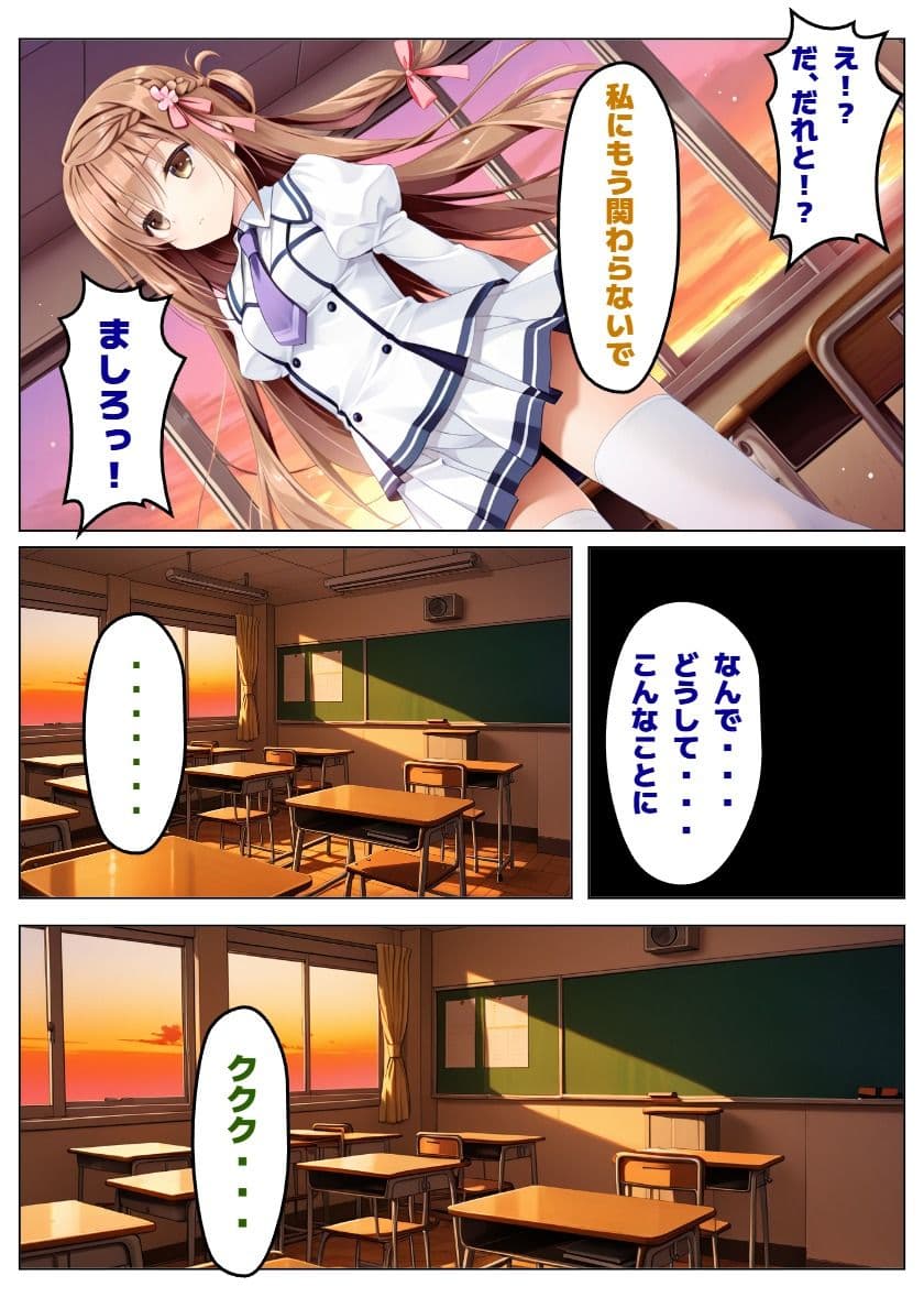【彼女と俺の恋〇日常】ましろ色の恋は黒ずんで サンプル 9