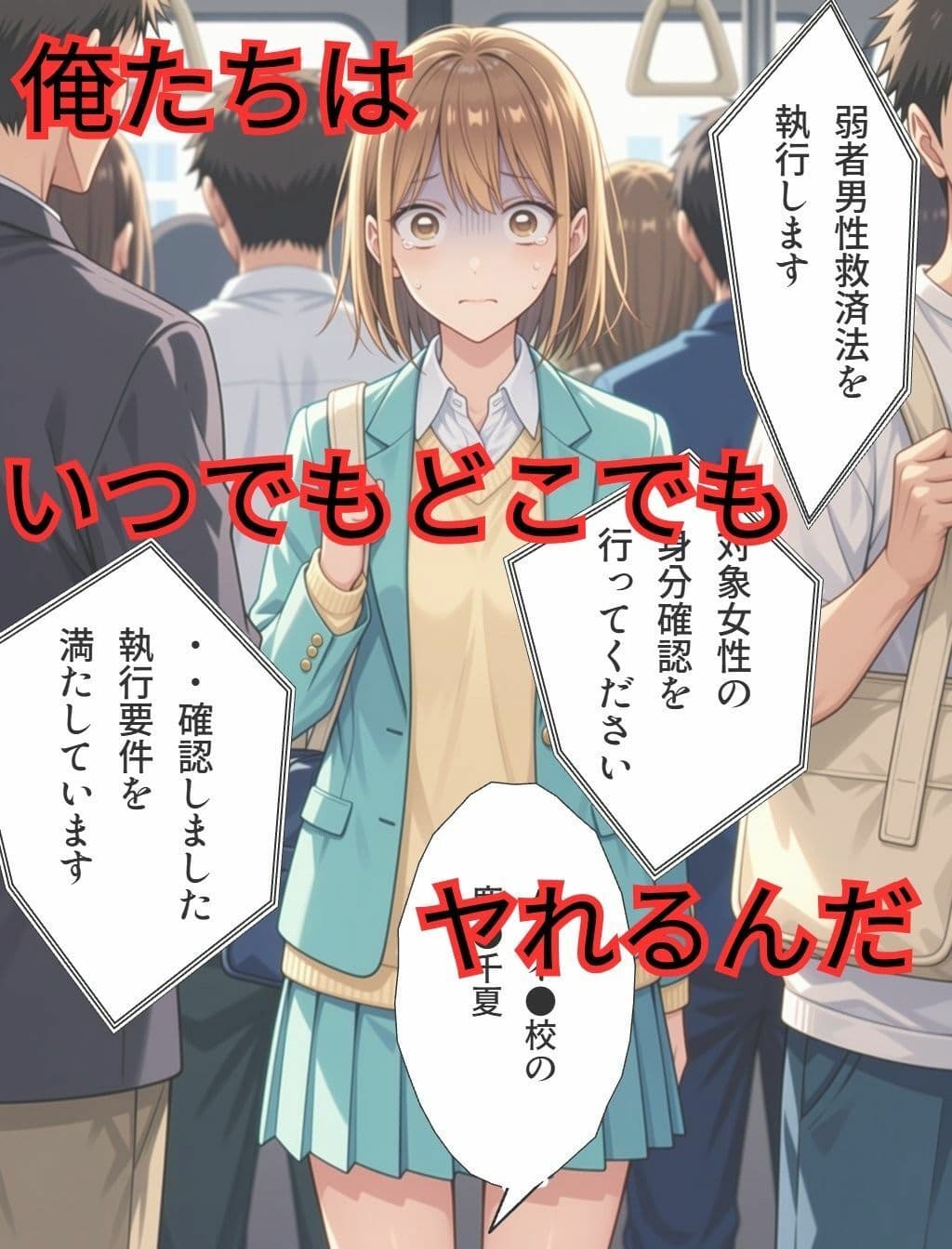 弱者男性救済法(鹿●千夏編) サンプル 4