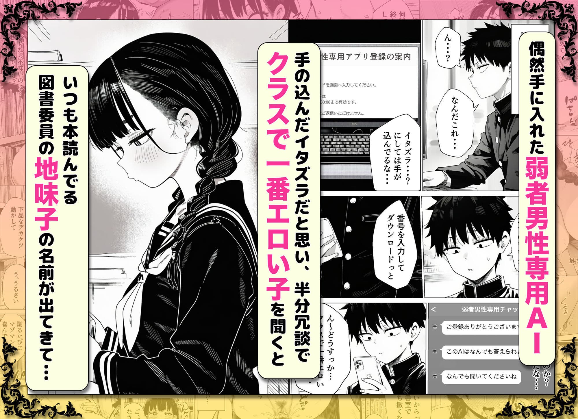弱者男性専用AIでドスケベ同級生のヒミツ暴いたらエロ過ぎて滅！！ サンプル 1