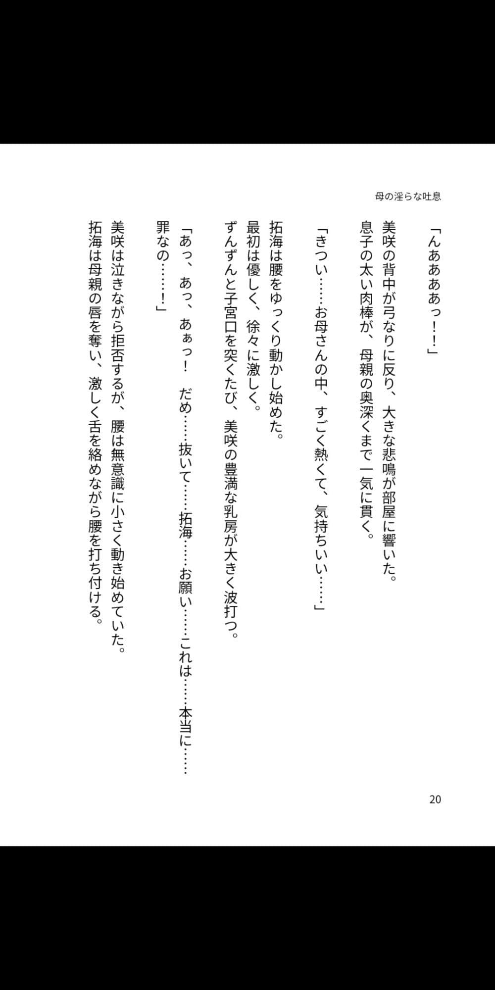 母の淫らな吐息 〜僕が母親を孕ませるまで〜 サンプル 2