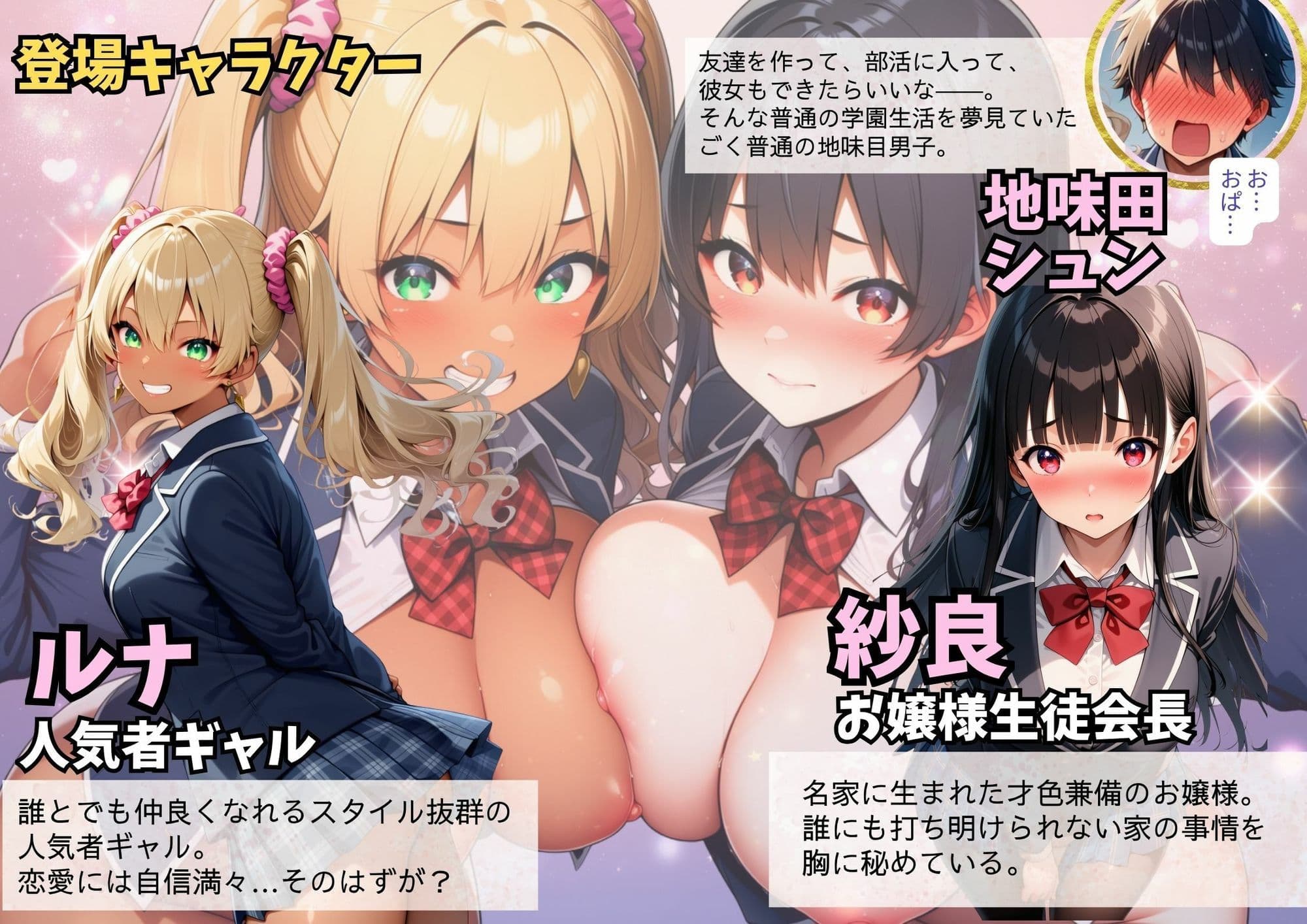 俺だけ男子の種付け共学デビュー！〜ギャルとお嬢様は処女のくせにめちゃくちゃエロかった〜 サンプル 1