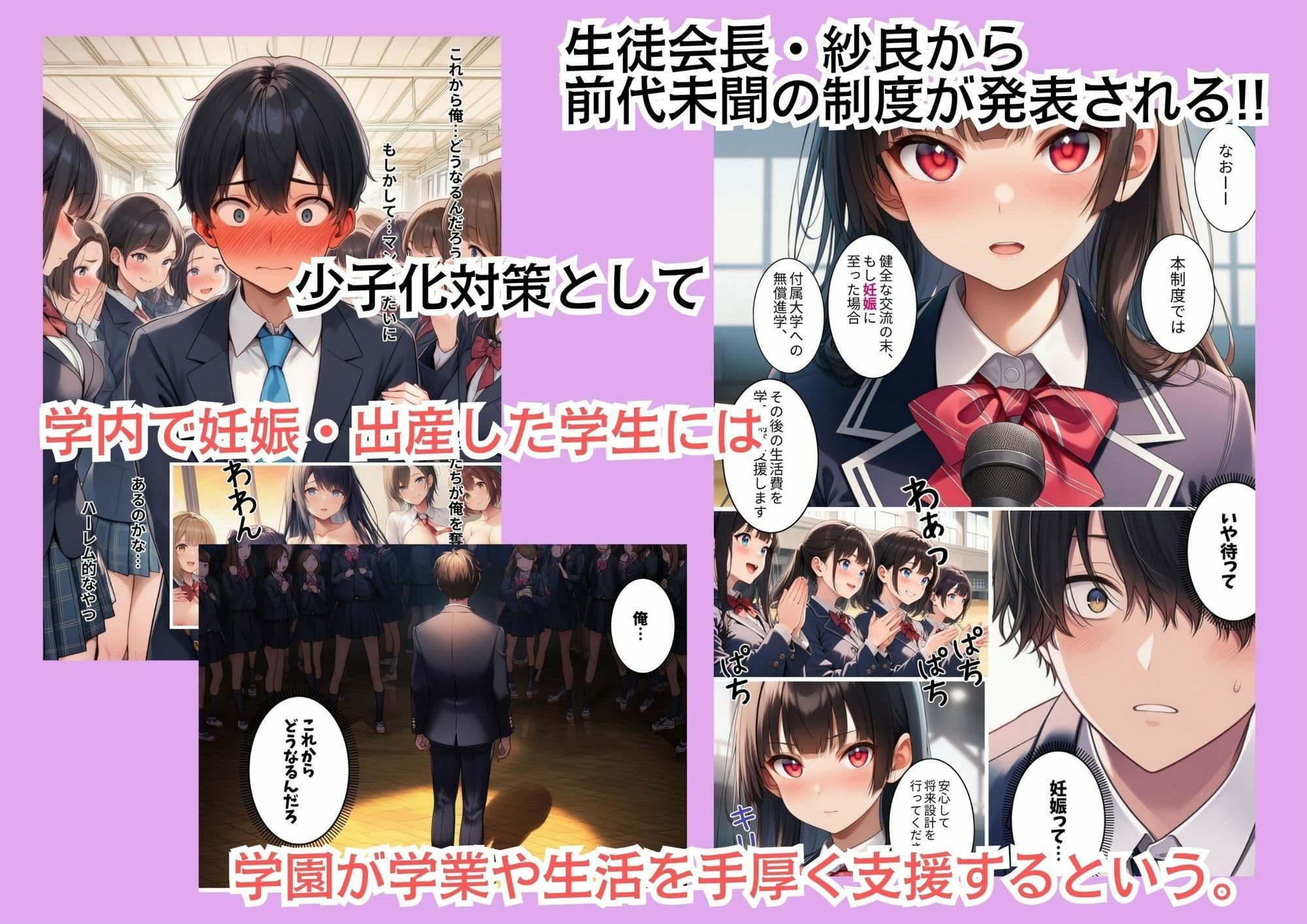 俺だけ男子の種付け共学デビュー！〜ギャルとお嬢様は処女のくせにめちゃくちゃエロかった〜 サンプル 3