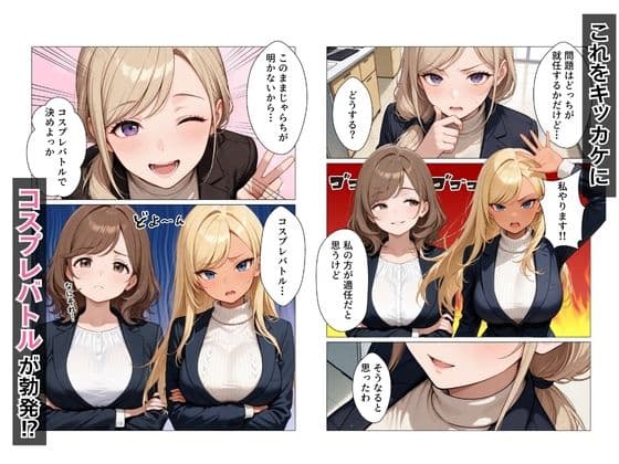 ギャル上司のコスプレ姿で欲望のまま中出しSEXした話 サンプル 3