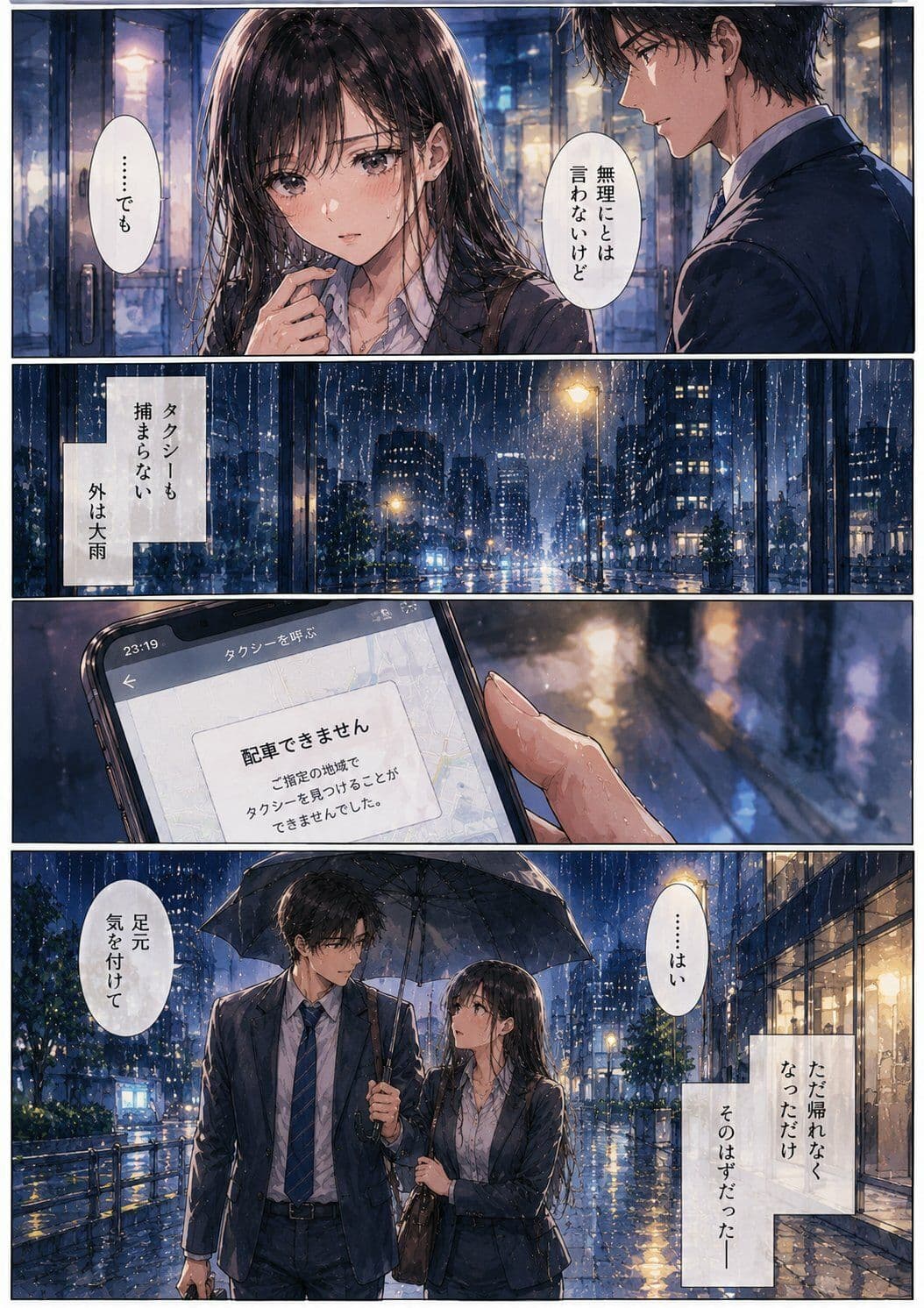 終電を逃した夜、彼女は上司の家に泊まった ―帰れない理由― サンプル 2