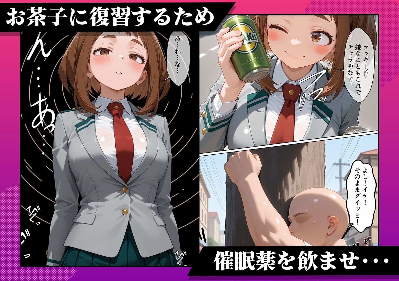 どんな抵抗も催●薬の前じゃ無意味なんだよw【僕のヒー〇ーアカデミア編】 サンプル 1