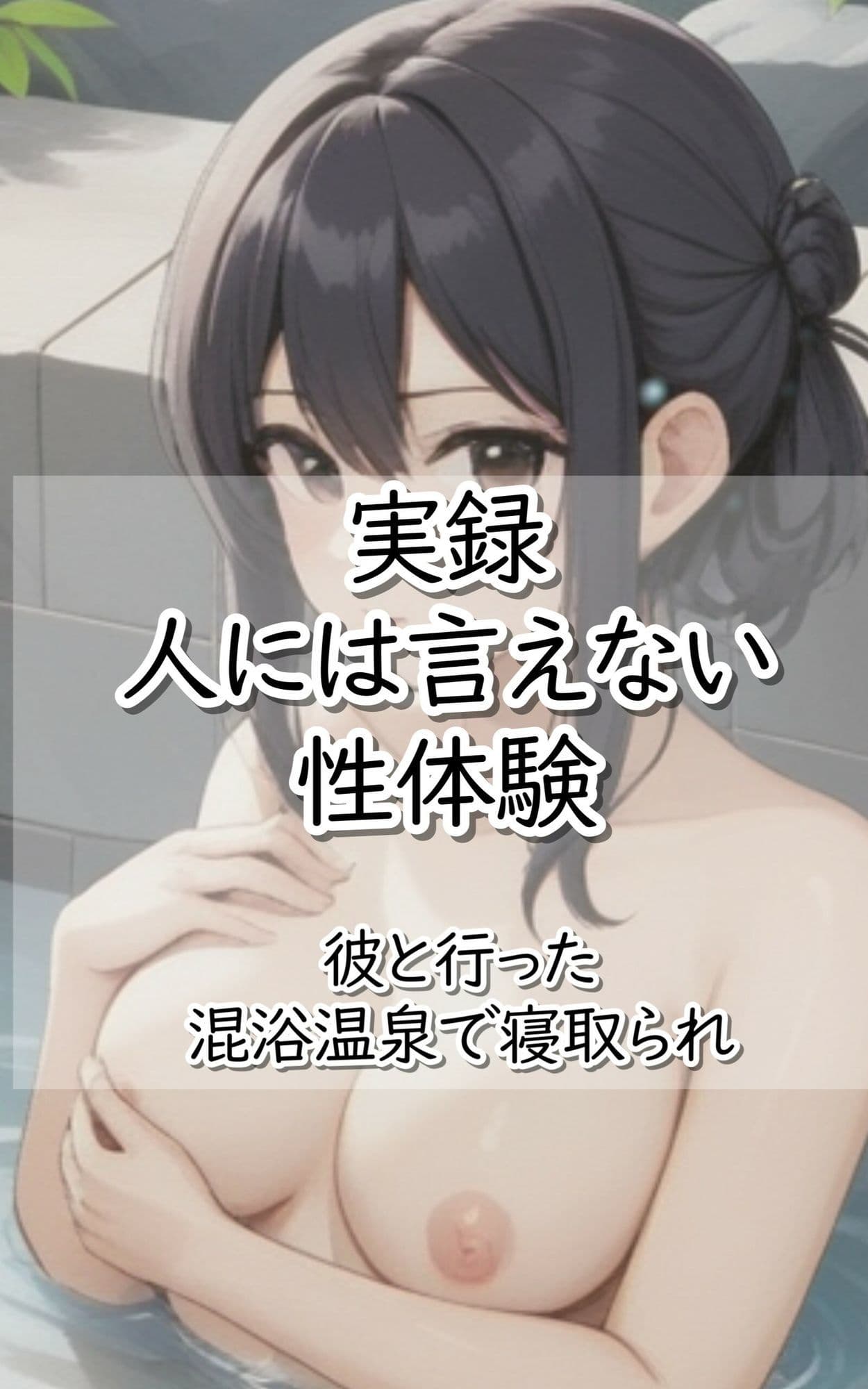 実録！人には言えない性体験  彼と行った混浴温泉で寝取られ サンプル 1