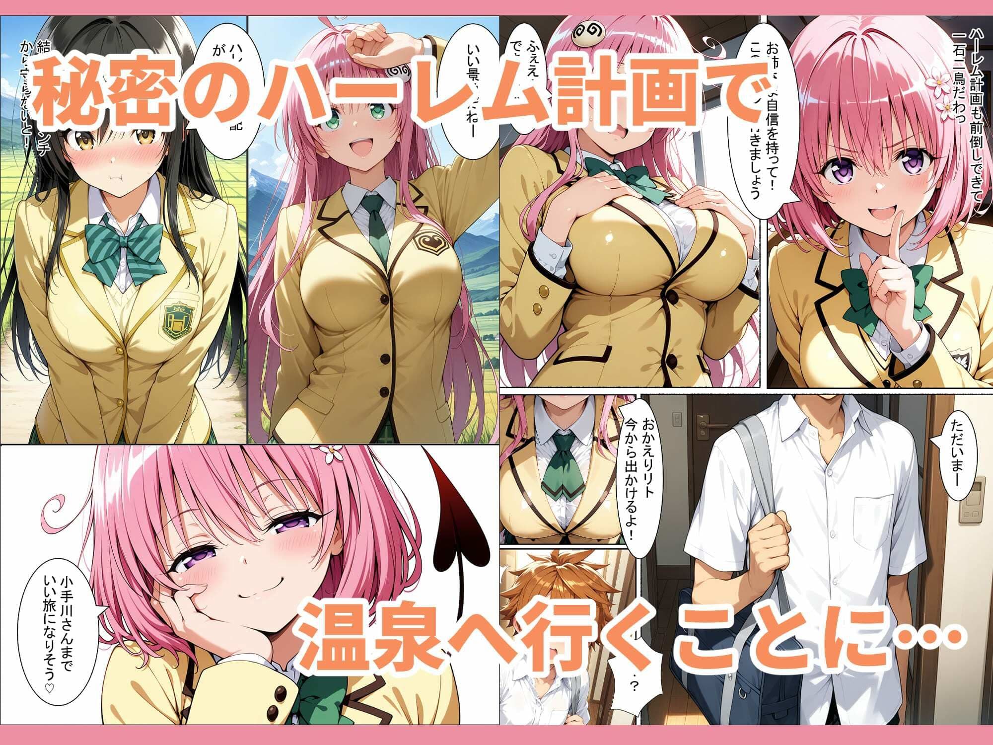 To L●VEる 温泉ハーレムで子作りSEX計画 サンプル 2