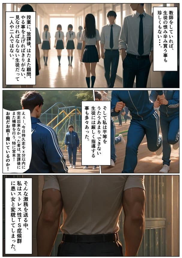 TS体育教師は・・・メスに墜ちる・・・。 サンプル 2