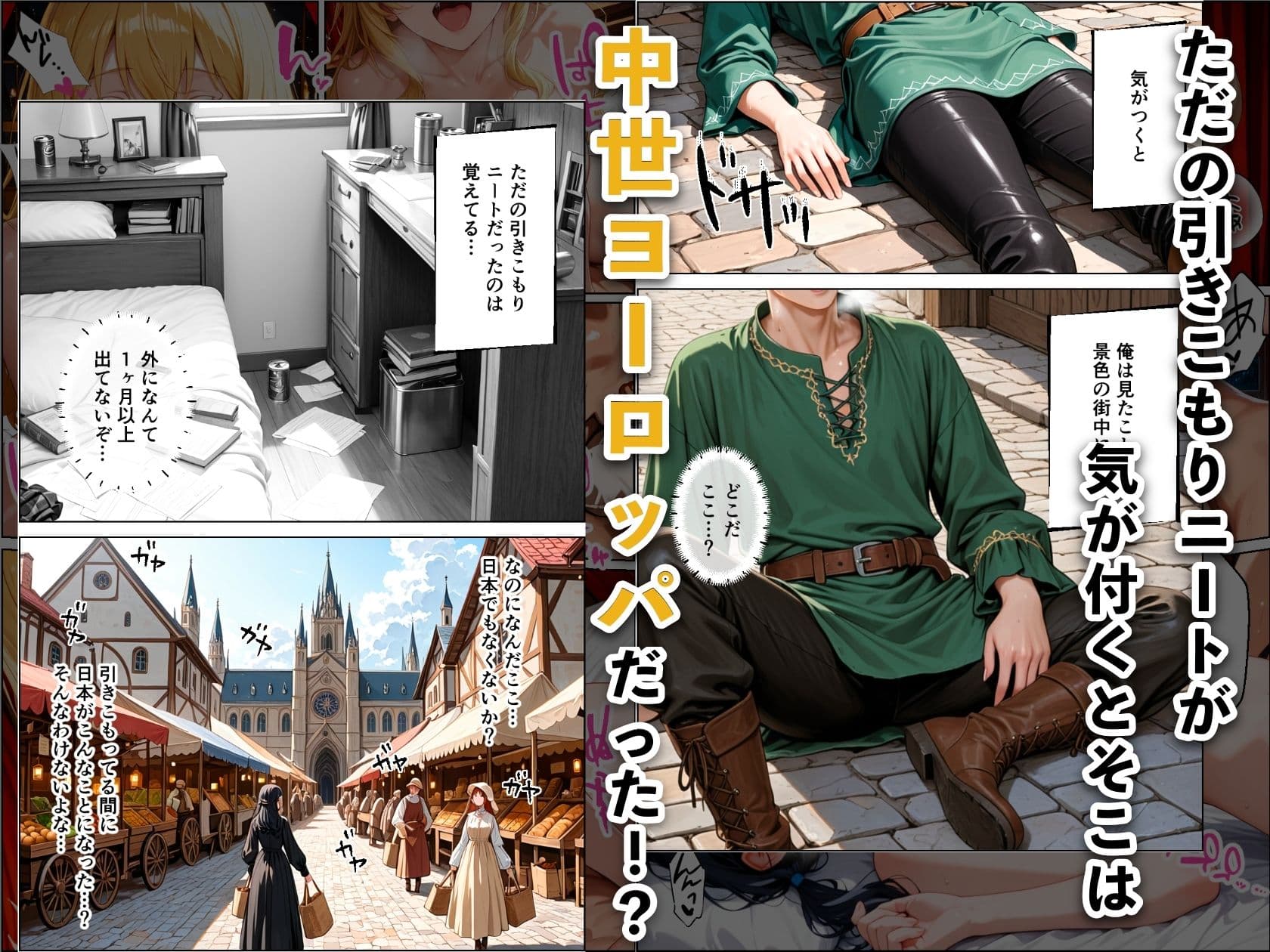 ニートが中世ヨーロッパに転生したらハーレムになった話 サンプル 1