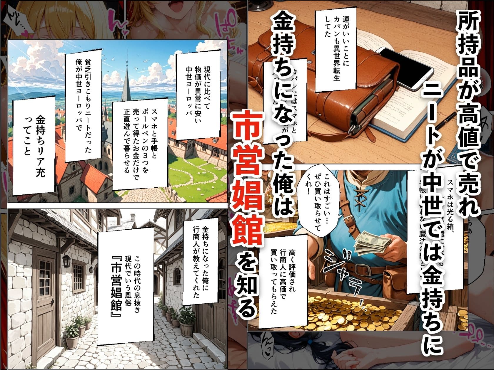 ニートが中世ヨーロッパに転生したらハーレムになった話 サンプル 2