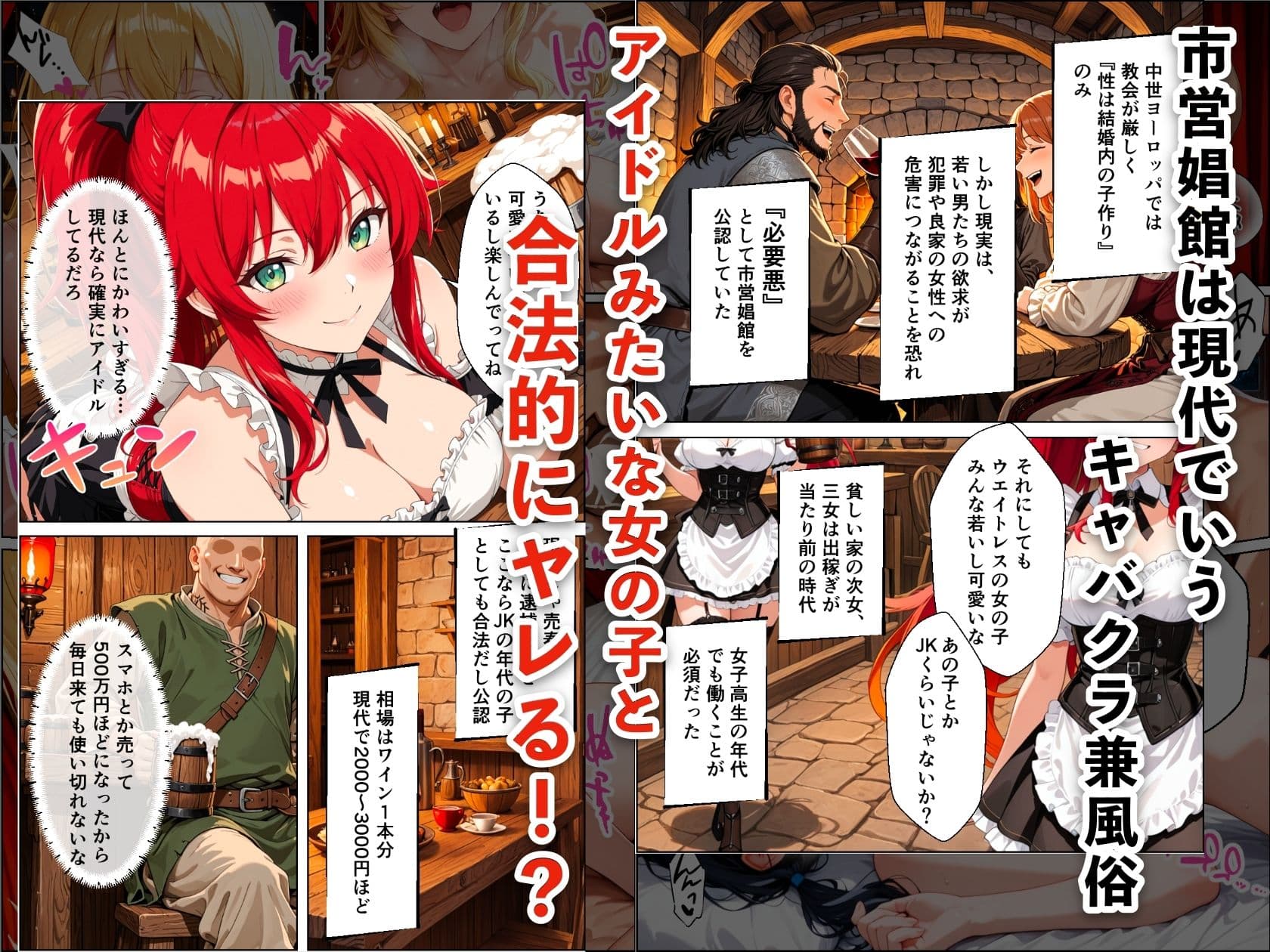 ニートが中世ヨーロッパに転生したらハーレムになった話 サンプル 3
