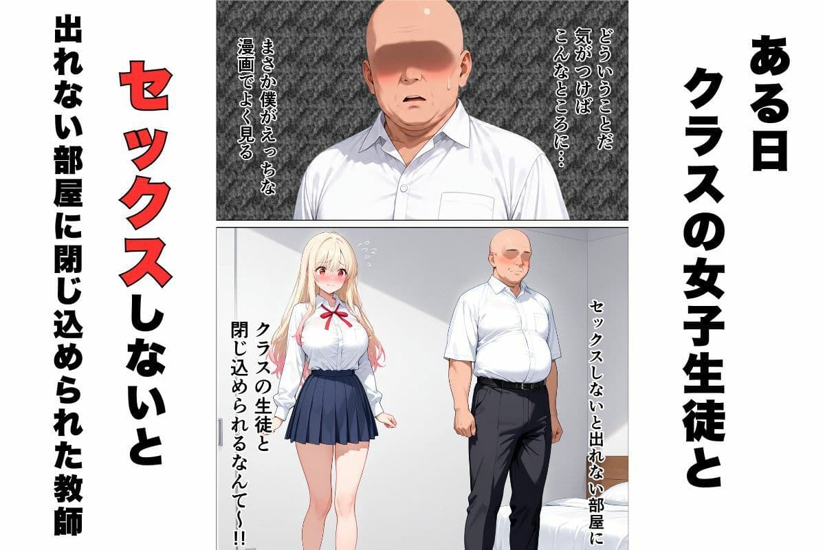 セックスしないと出れない部屋に嫌いな担任と閉じ込められた話。 サンプル 1