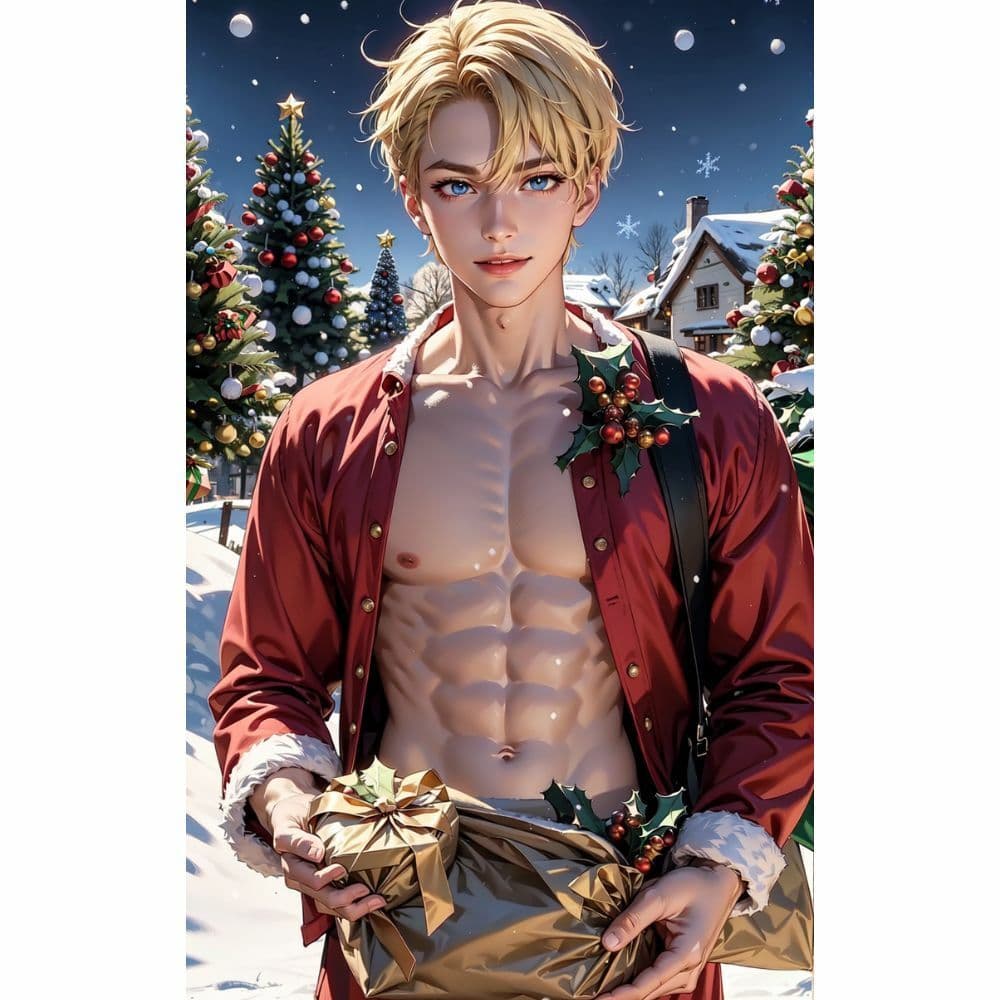 筋肉:セクシーなサンタクロース サンプル 2