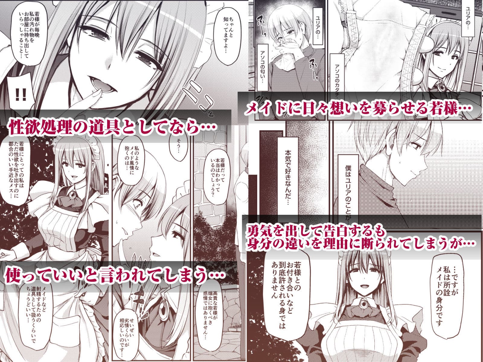 淫靡に薫るメイドの花弁が僕を今宵も狂わせる。 サンプル 2