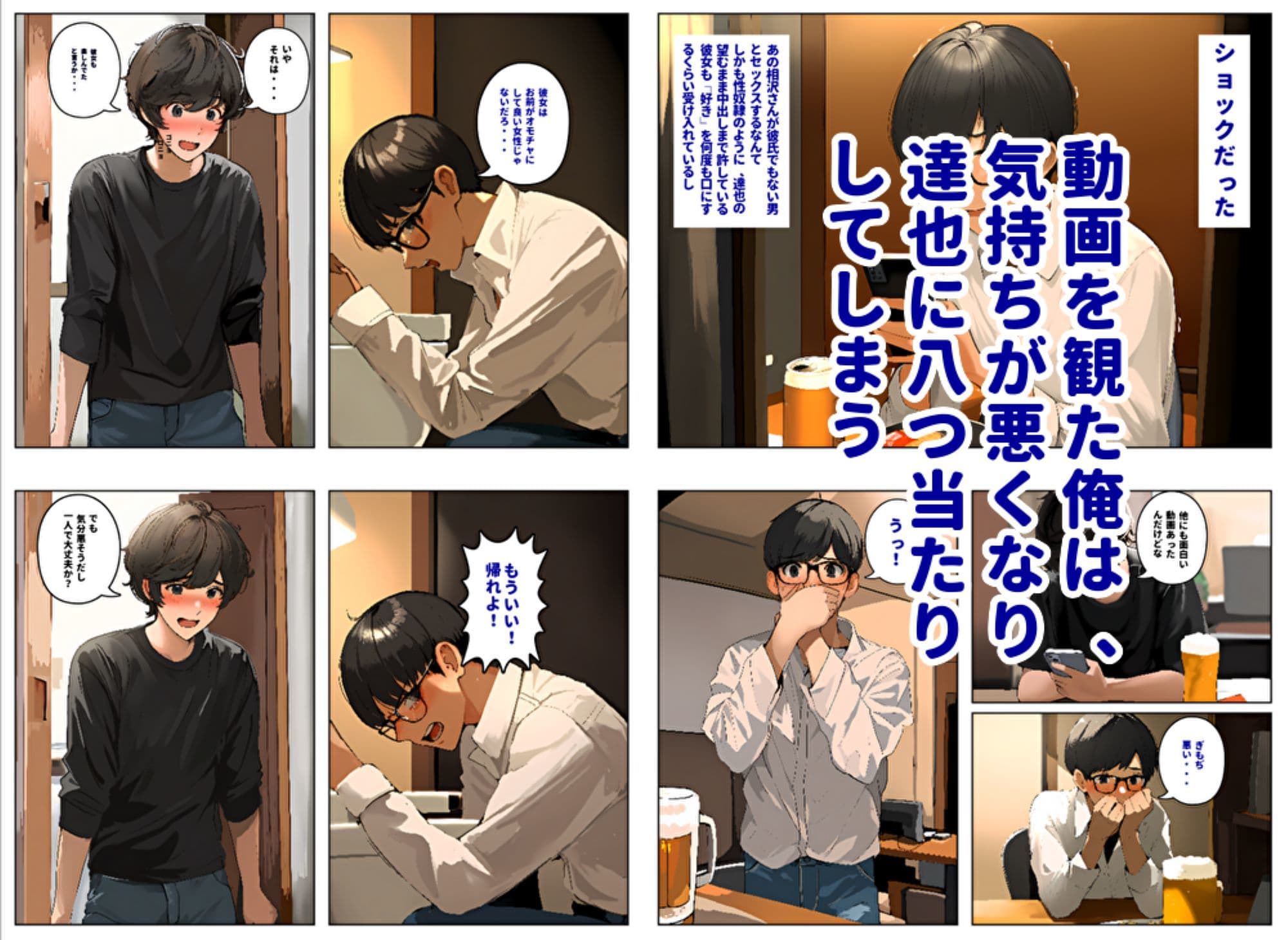 親友のセフレセックス動画に、片想い中の清楚系彼女が出てきた件 サンプル 7