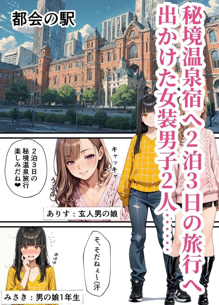 男の娘れず〜秘境温泉旅行編〜 サンプル 2